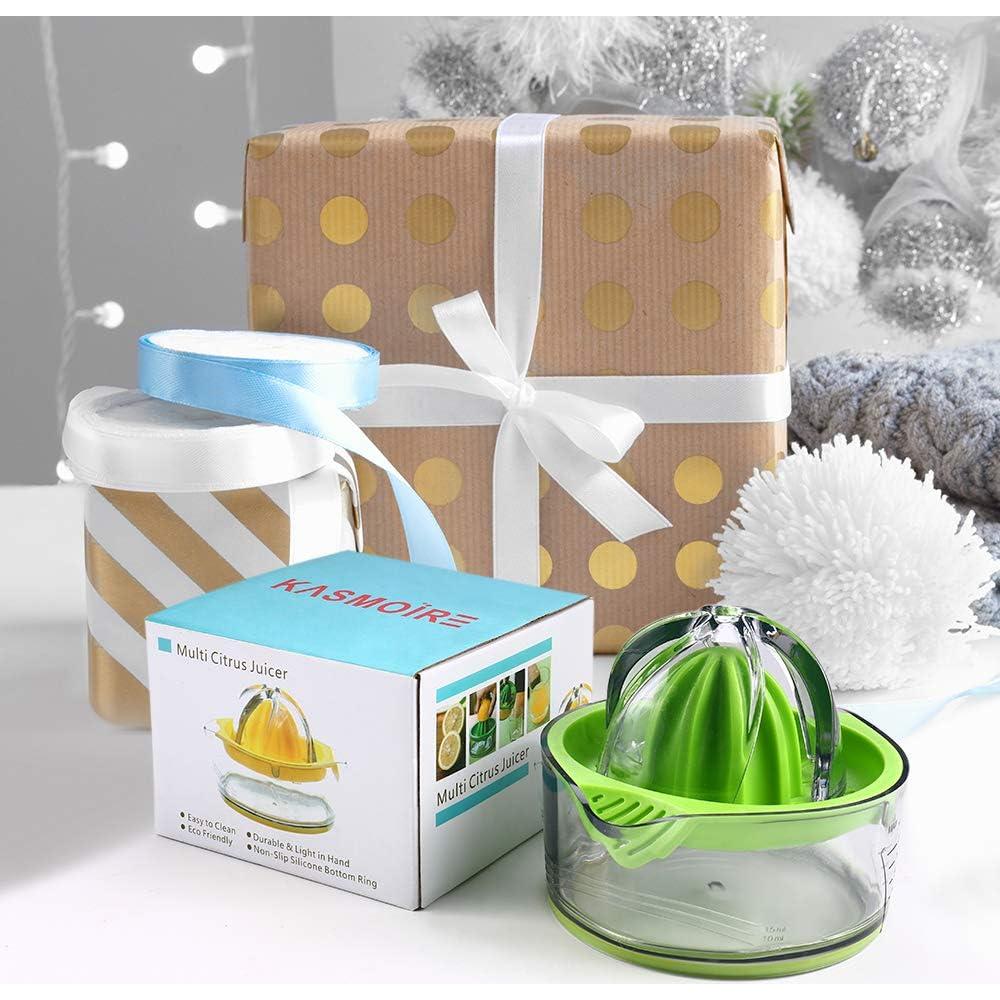 Exprimidor Manual Kasmoire 200ML Verde con Colador y Taza Medidora