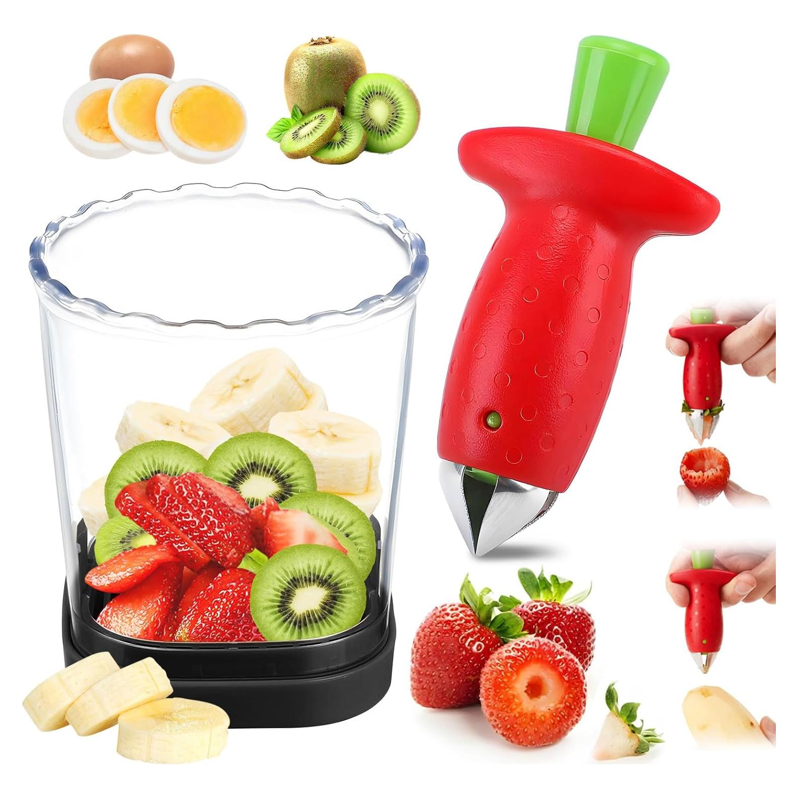 Cortador y Removedor de Tallos de Frutas Acero Inoxidable