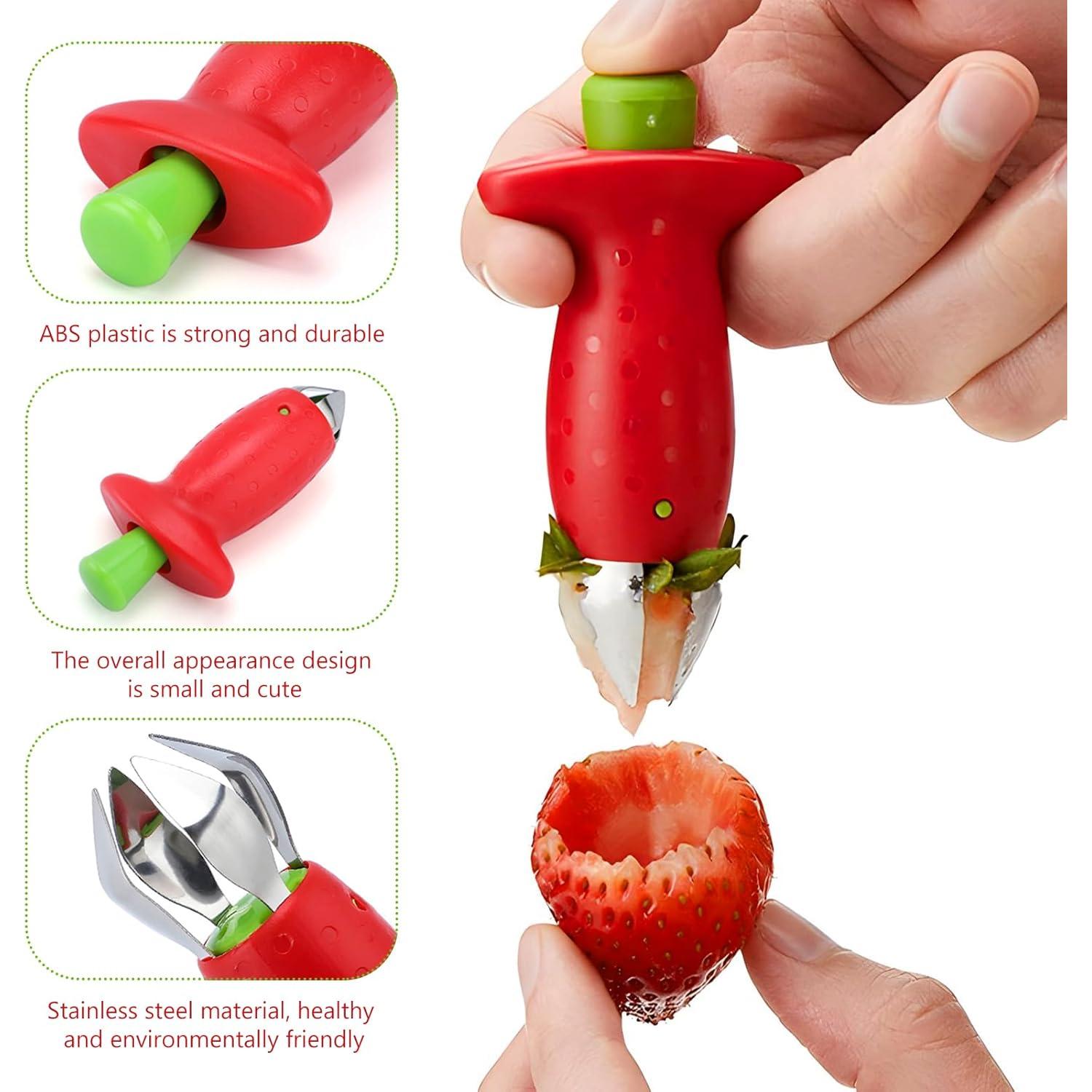 Cortador y Removedor de Tallos de Frutas Acero Inoxidable