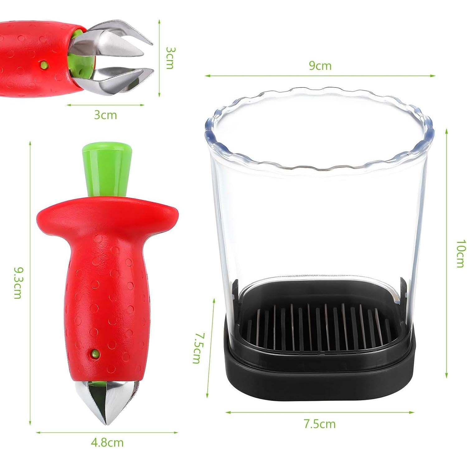 Cortador y Removedor de Tallos de Frutas Acero Inoxidable