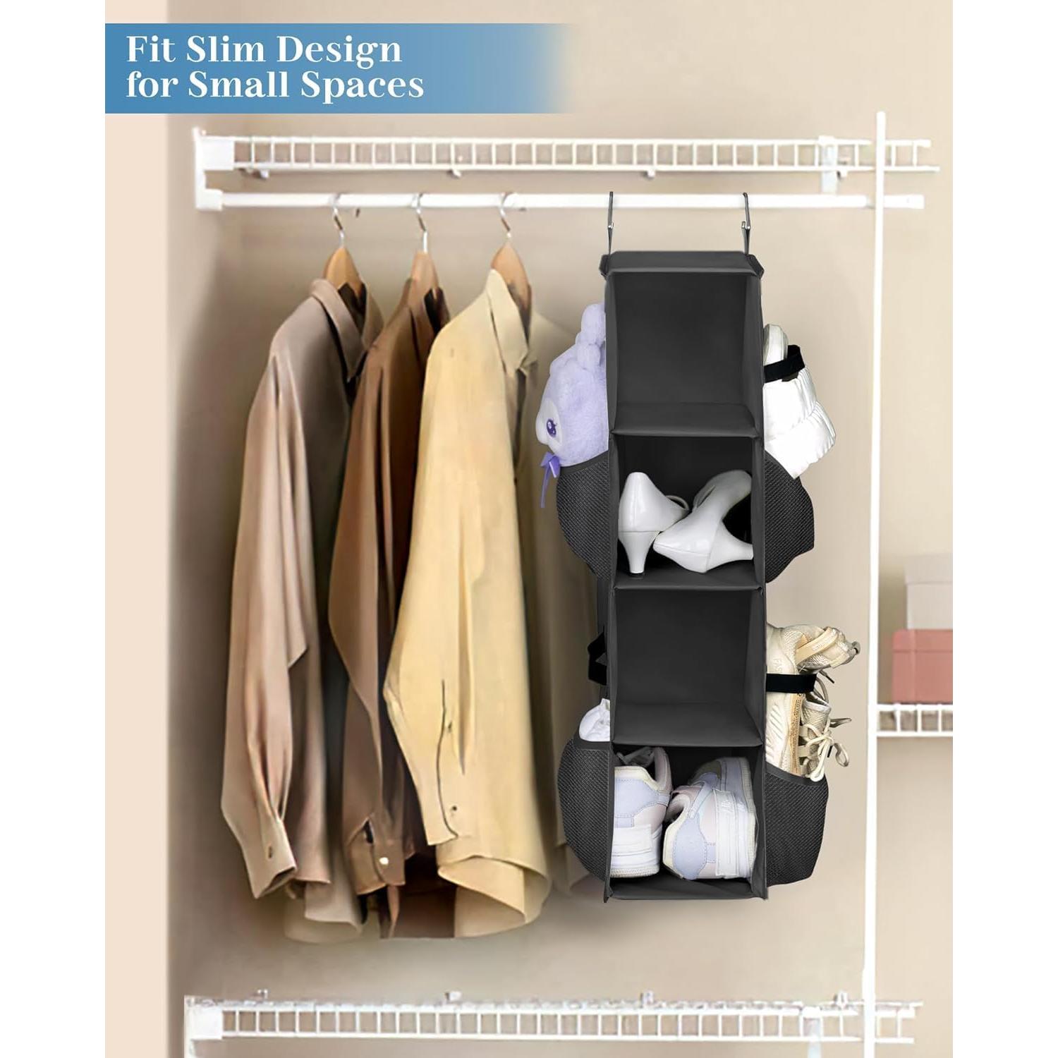 Organizador de Zapatos Colgante Sleeping Lamb 8 Pares Negro