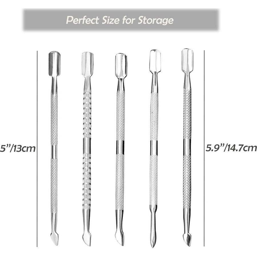 Set de 15 Piezas Removedor y Empujador de Cutículas Creatiee