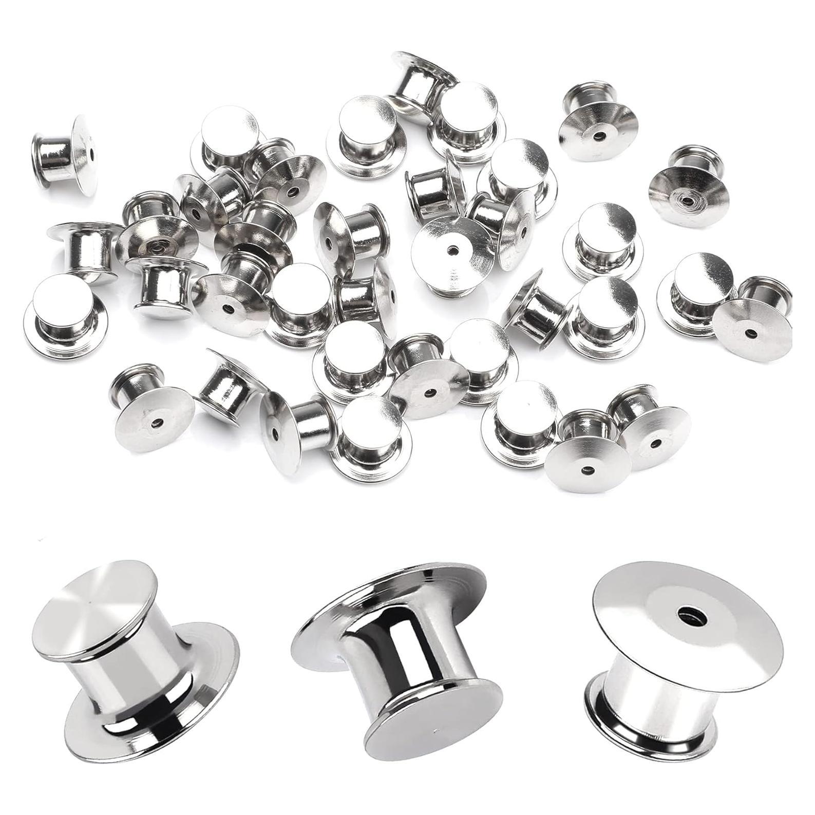 10 Sujetadores de Pin Metálicos DECYOOL con Cierre de Seguridad