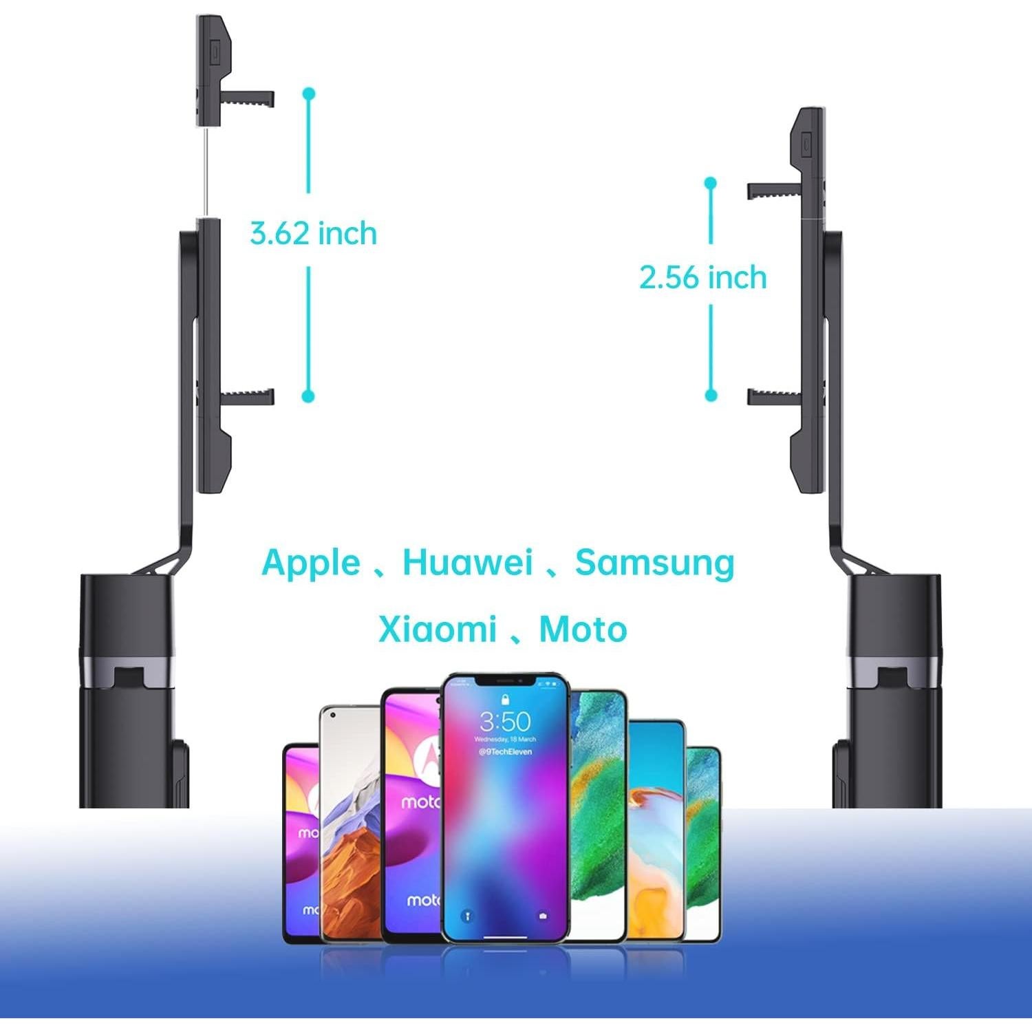 Palo de Selfie Trípode Ambertronix 40" con Luz LED y Control Remoto