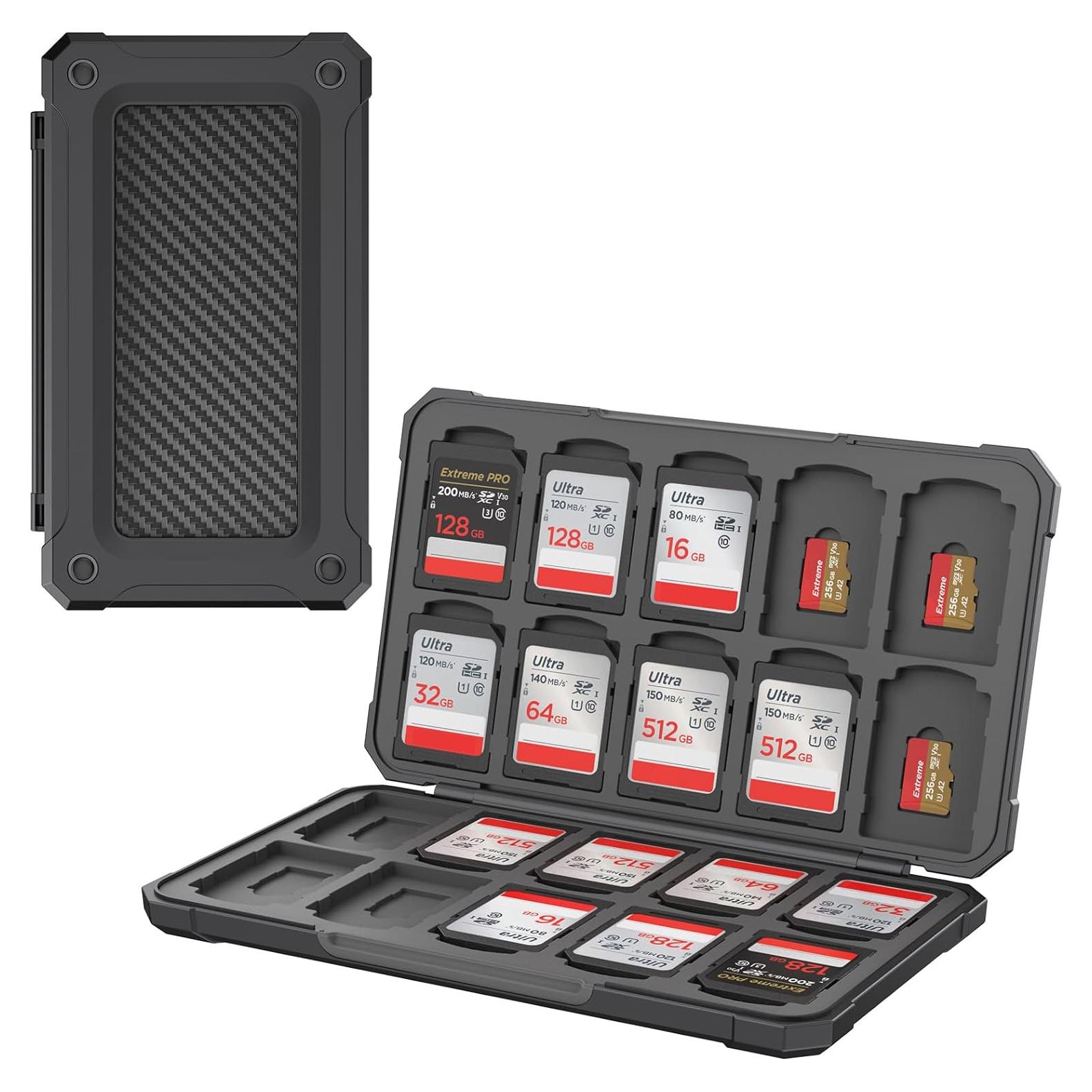 Caja Organizador para 20 Tarjetas SD y 20 microSD THELIFELICIOUS