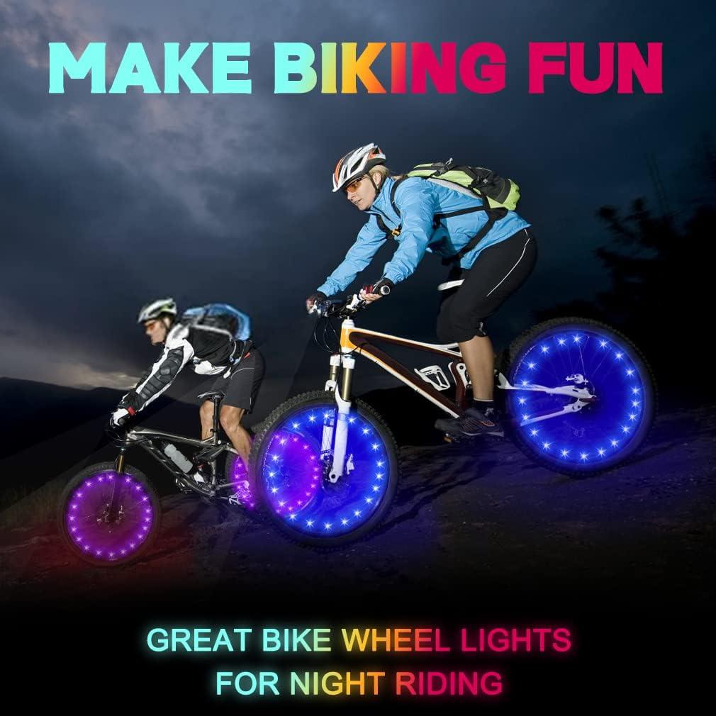 Luces LED para Ruedas de Bicicleta TINANA 2 Paquete Impermeables