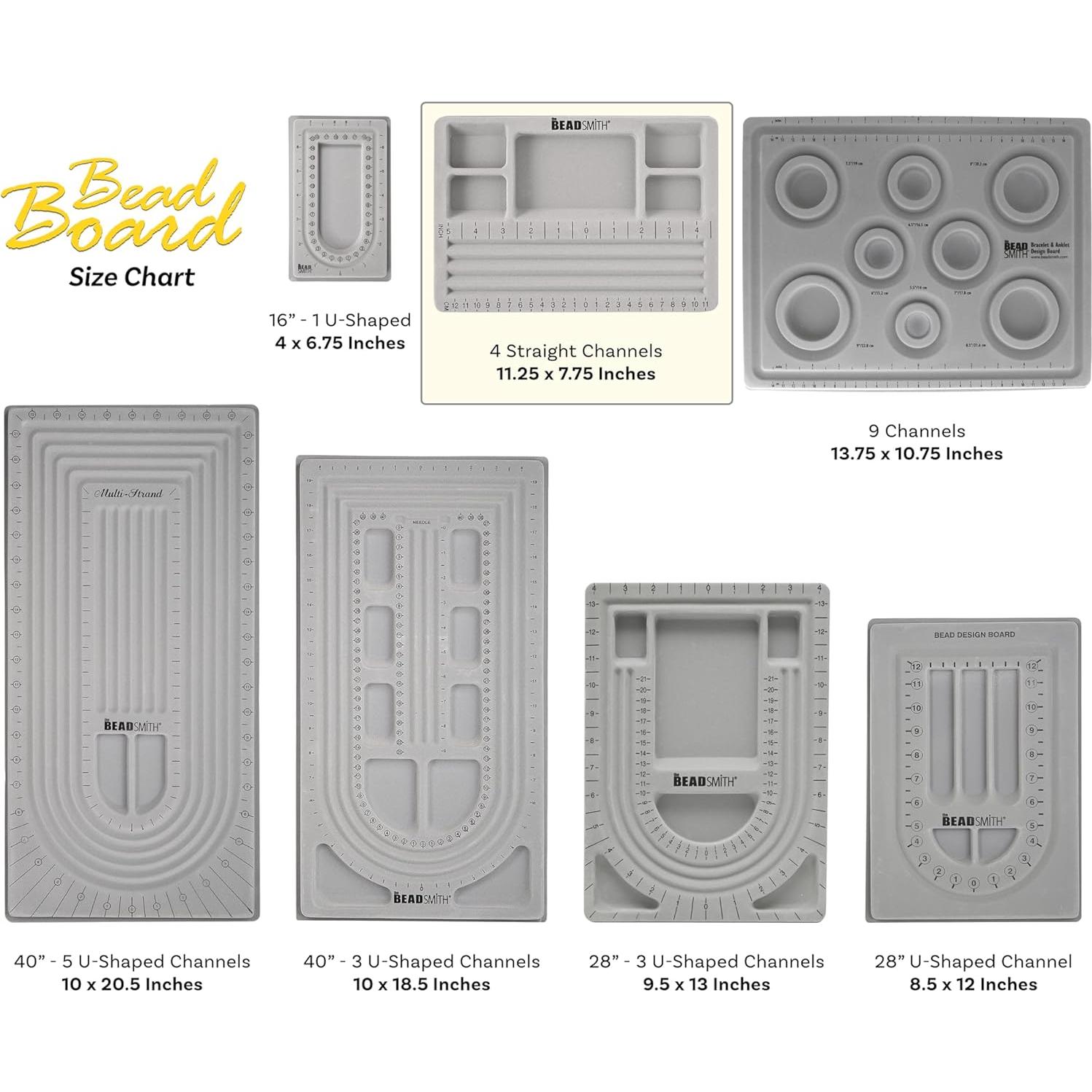 Junta de Perlas The Beadsmith 4 Canales Rectos 19.69x28.58cm