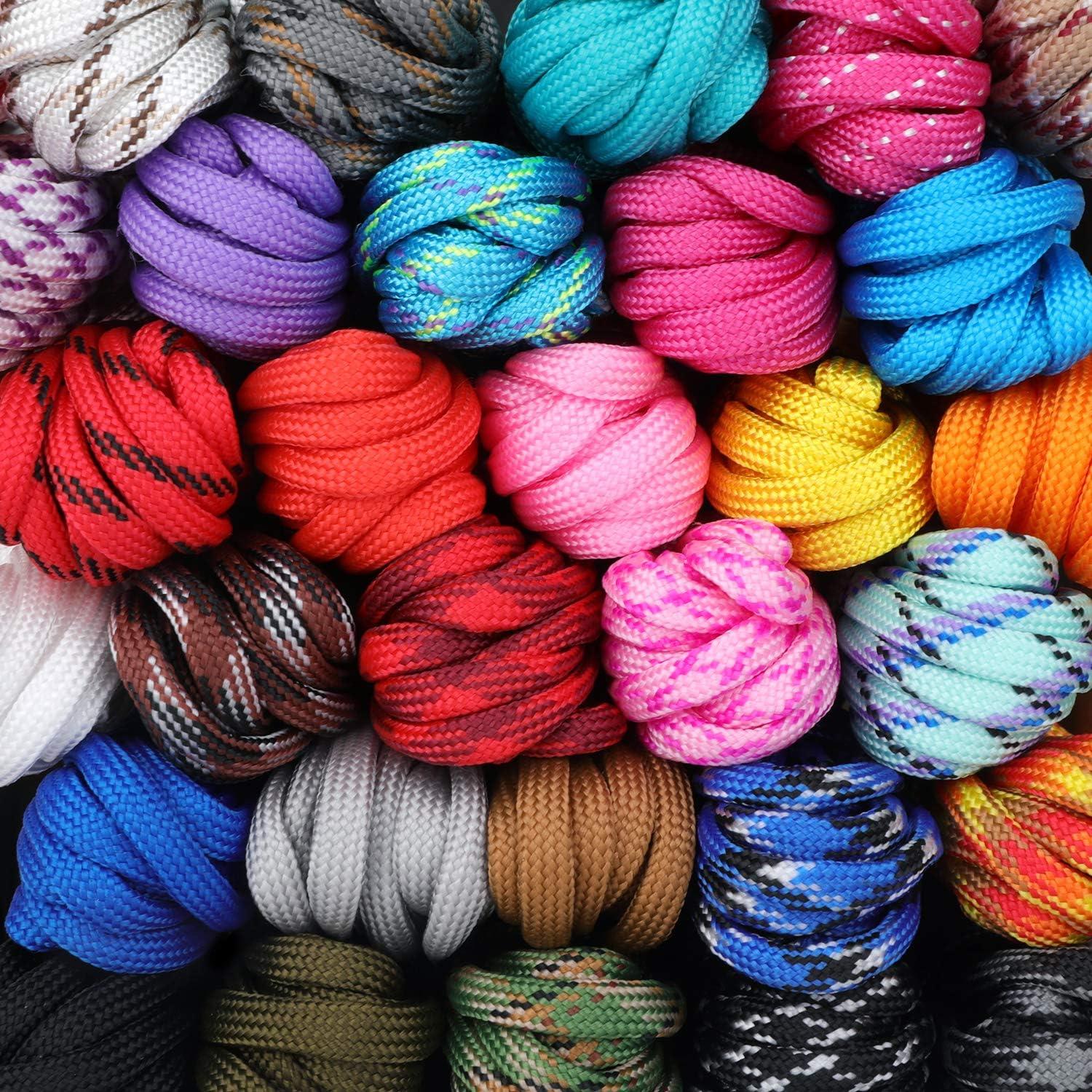 Kit de Paracord MONOBIN 30 Colores 3.05m - Manualidades y Supervivencia