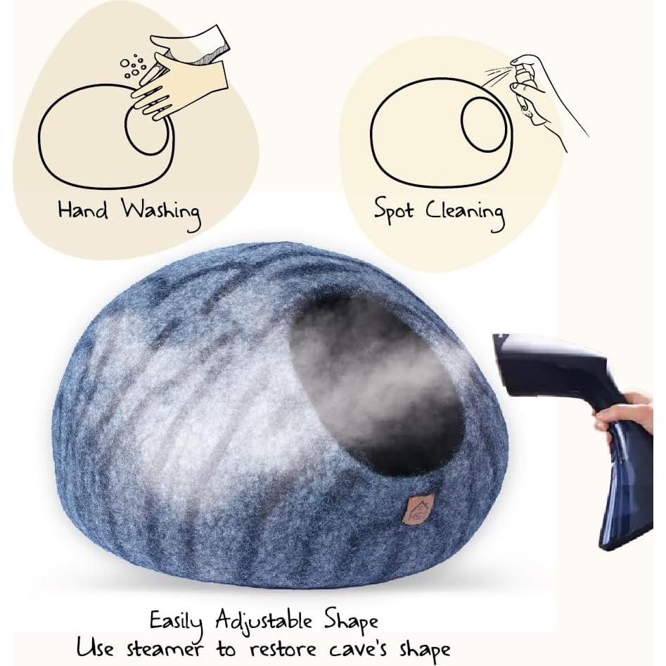 Cueva de Gato Grande HAUSSIMPLE Tigre Gris Oscuro 48 cm