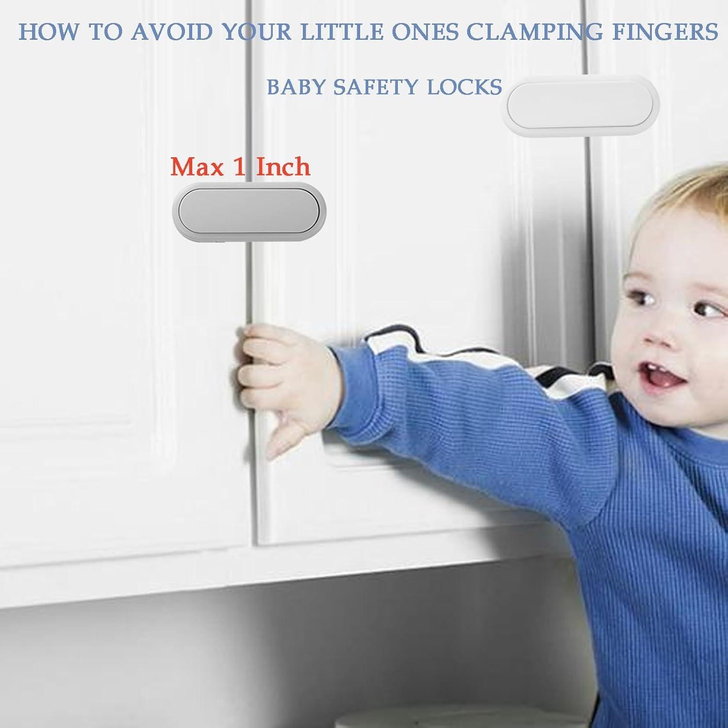 Cerraduras de Gabinete Fursafe&Q a Prueba de Bebés 12Pack