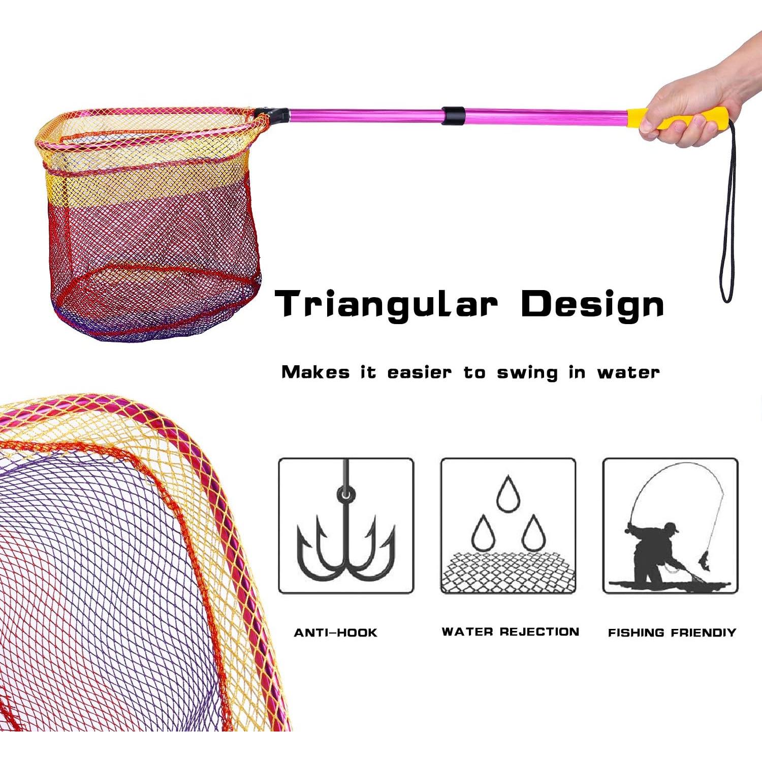 Red de Pesca Telescópica Plusinno para Niños 31x27cm