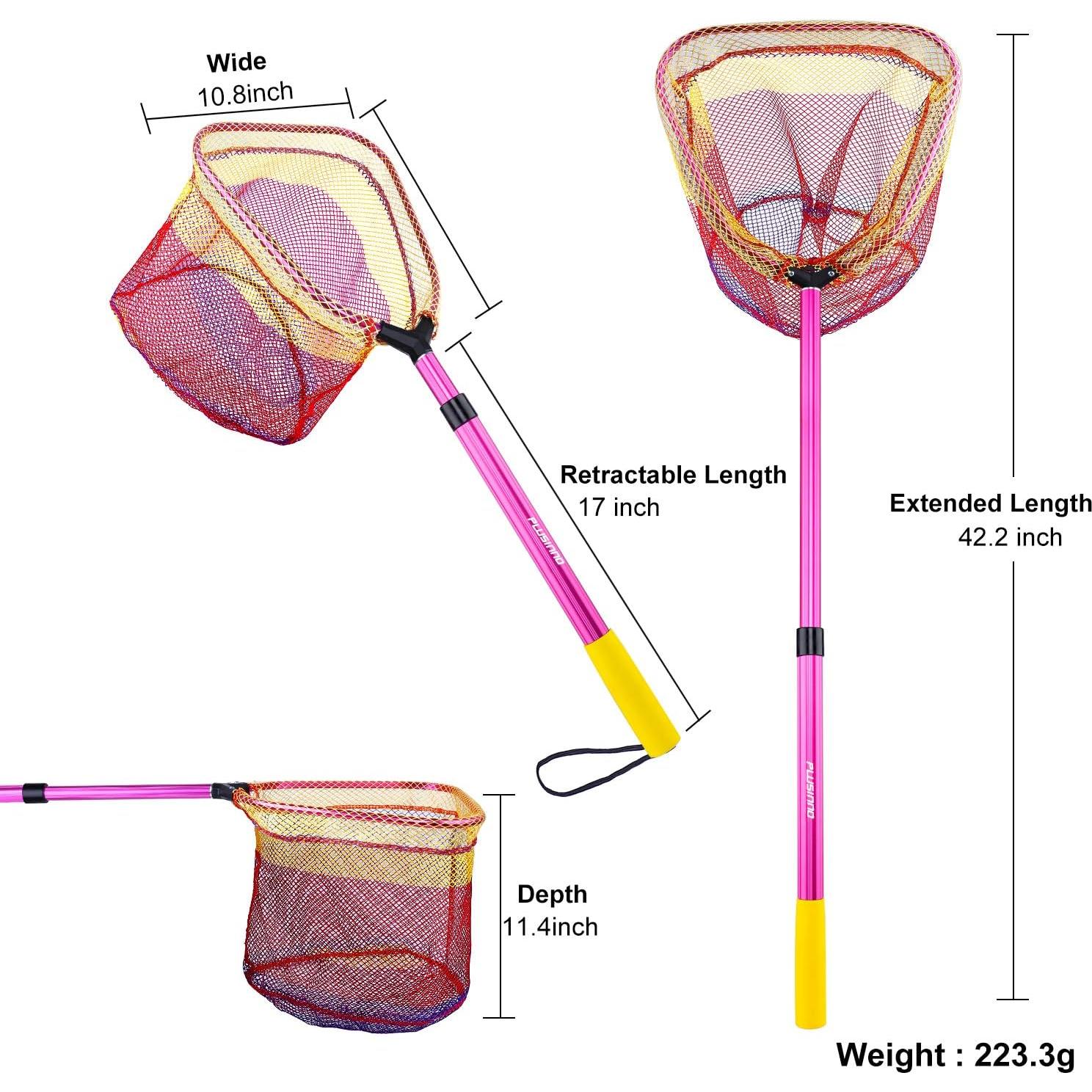 Red de Pesca Telescópica Plusinno para Niños 31x27cm