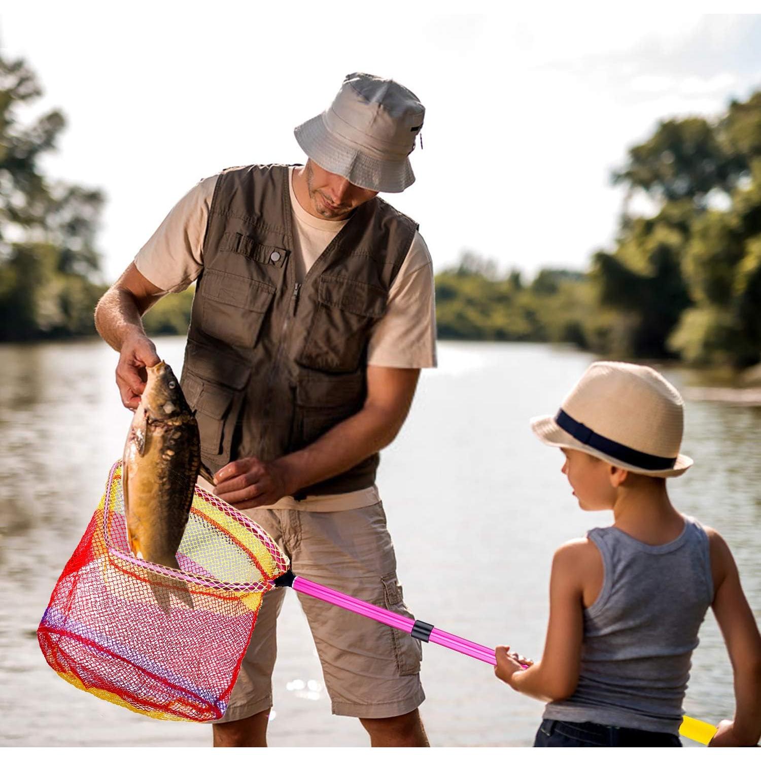 Red de Pesca Telescópica Plusinno para Niños 31x27cm