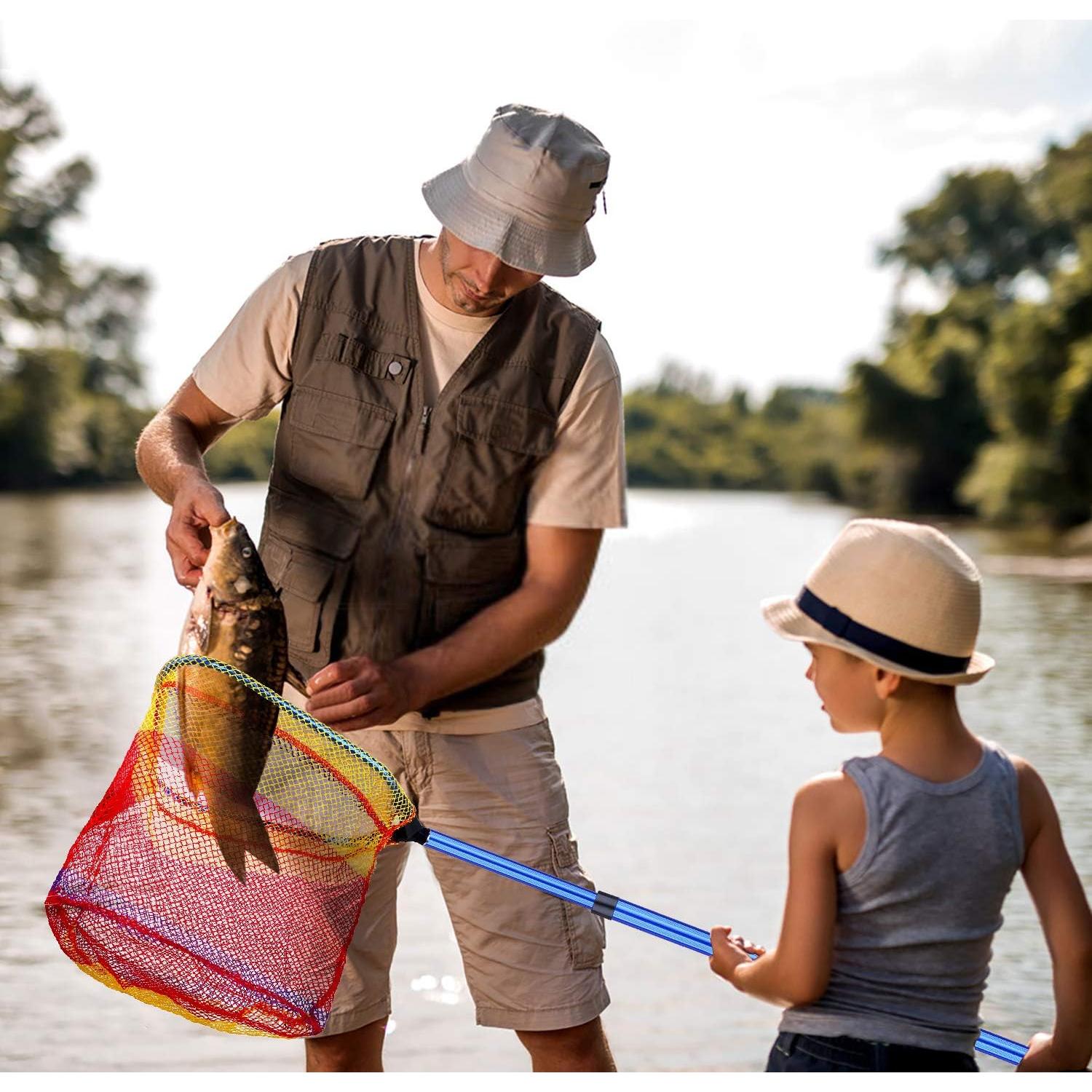 Red de Pesca Telescópica para Niños PLUSINNO - 31x27.4cm