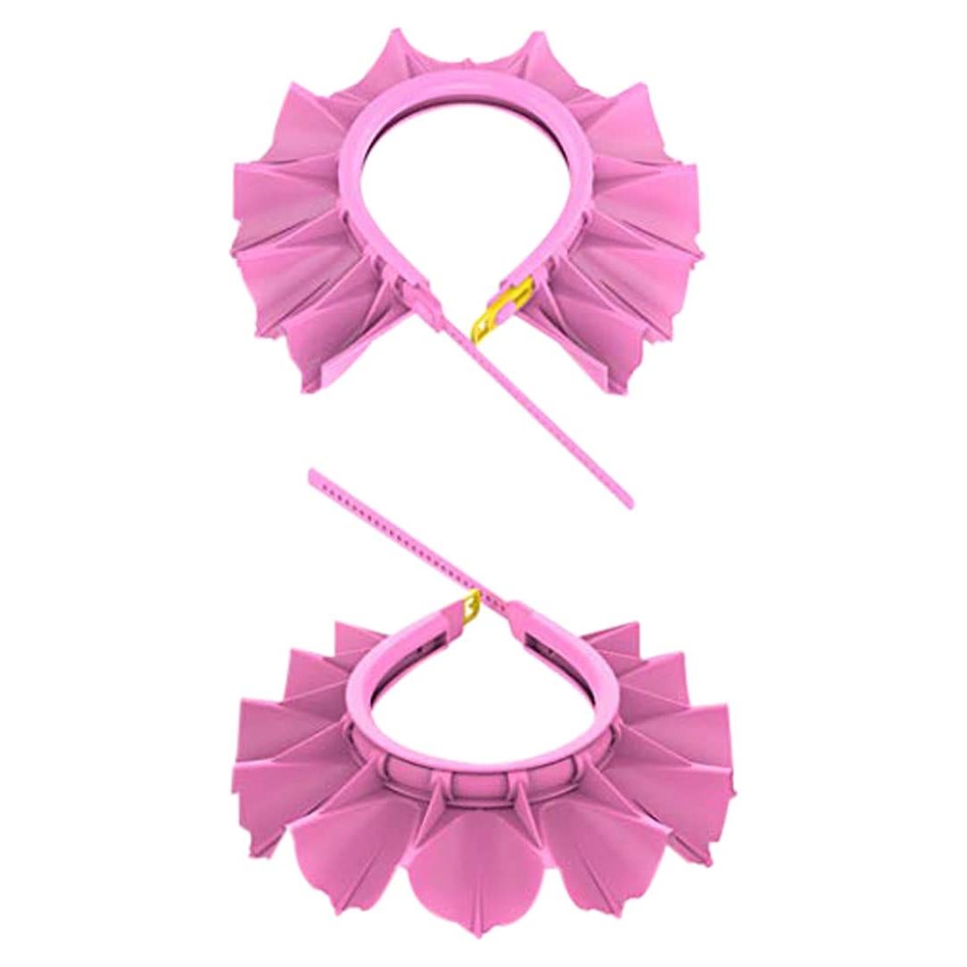 Gorro de Ducha Ajustable para Bebé OLEWELL100 - Silicona Rosa 42-58 cm