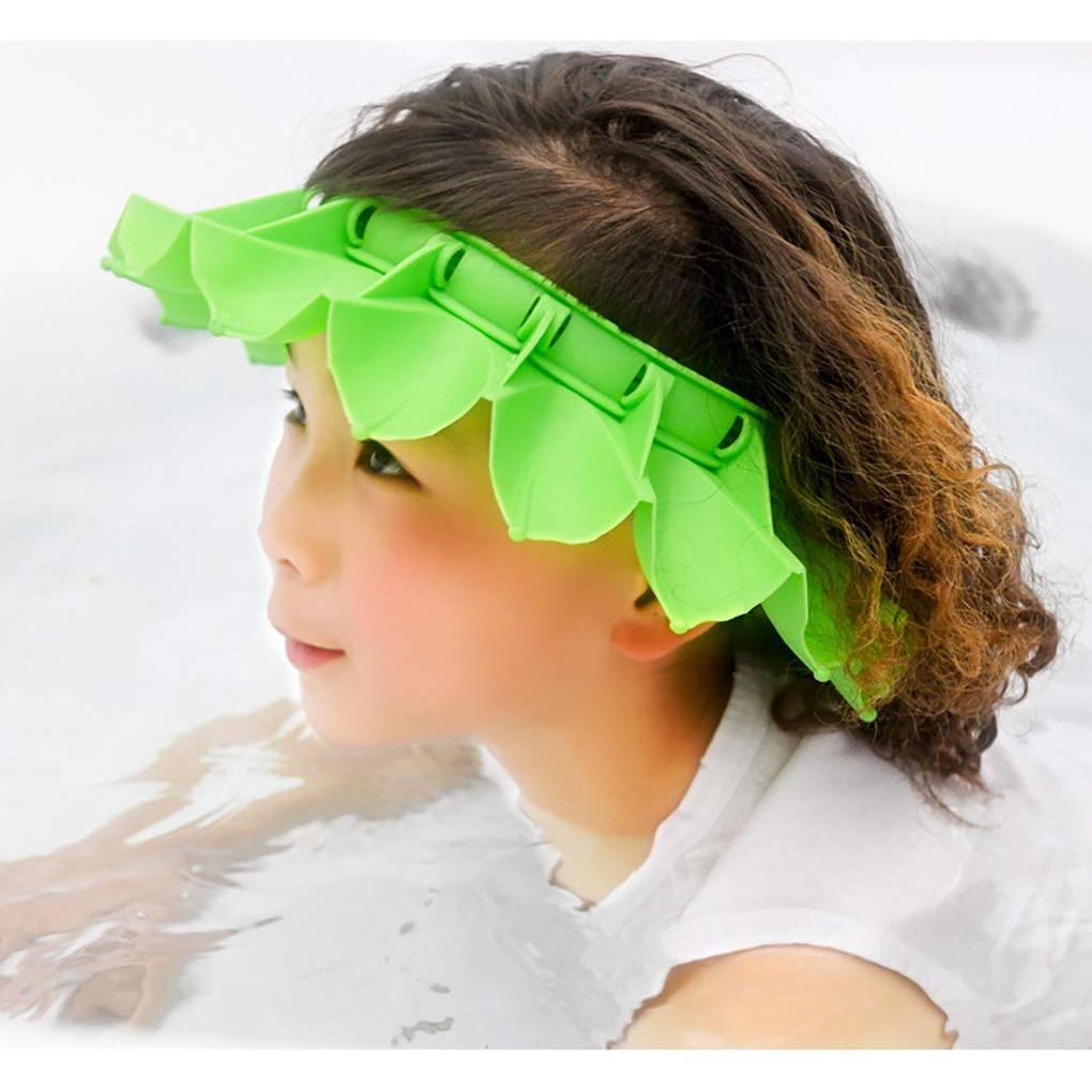 Gorro de Ducha Ajustable para Bebé OLEWELL Verde 1-12 Años