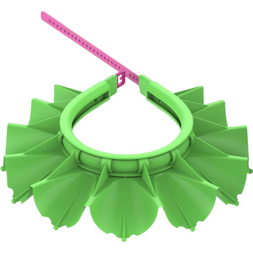 Gorro de Ducha Ajustable para Bebé OLEWELL Verde 1-12 Años