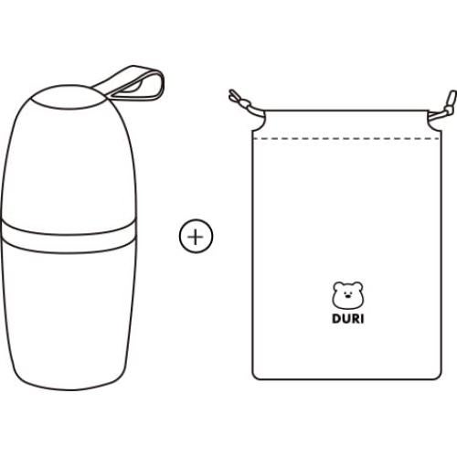 Orinal Portátil DURI para Bebés 330ml Gris - Entrenamiento Baño