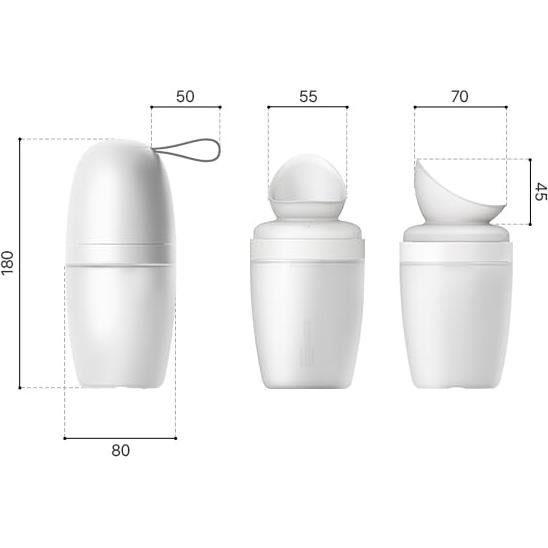 Orinal Portátil DURI para Bebés 330ml Gris - Entrenamiento Baño