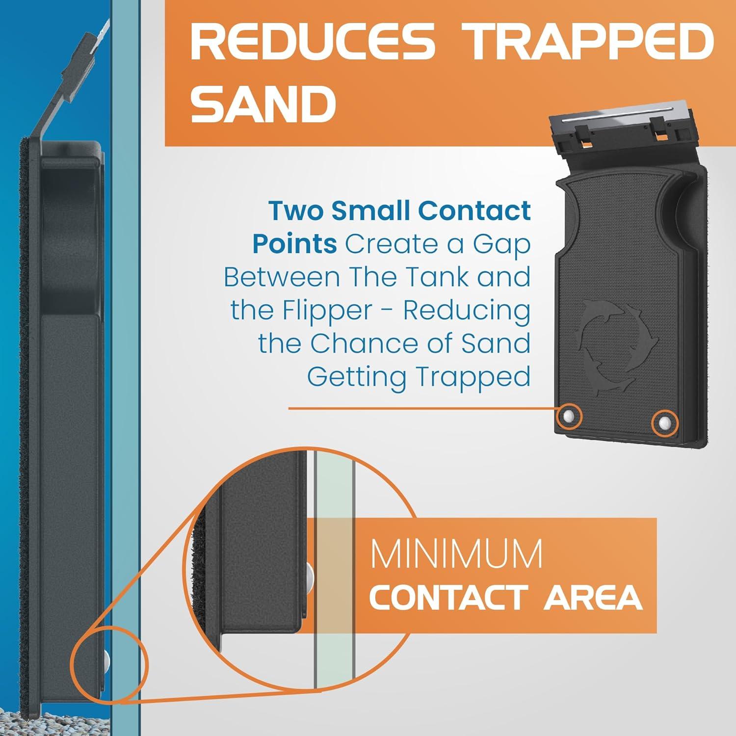 Limpiador Magnético de Acuario Flipper Estándar 12.7x6.35 cm