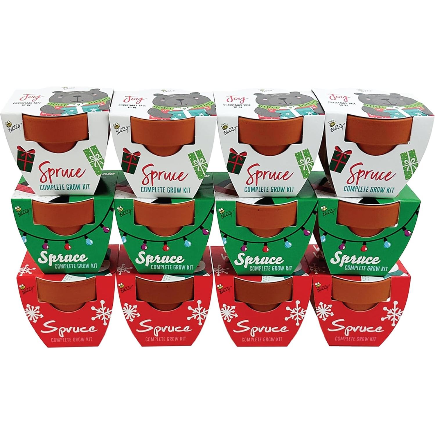 Kit de Cultivo Buzzy 12 Macetas Terracota Amigos Festivos