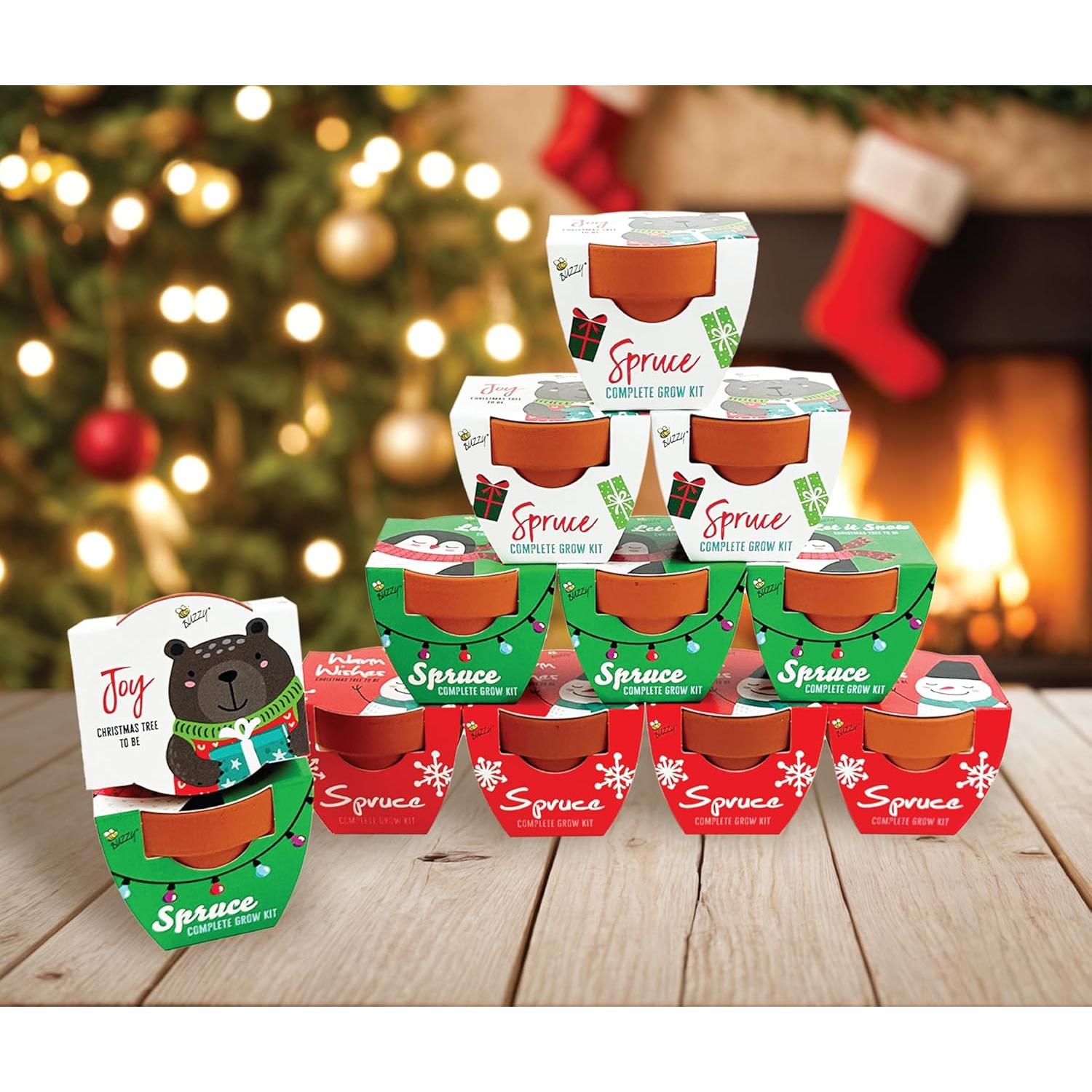 Kit de Cultivo Buzzy 12 Macetas Terracota Amigos Festivos