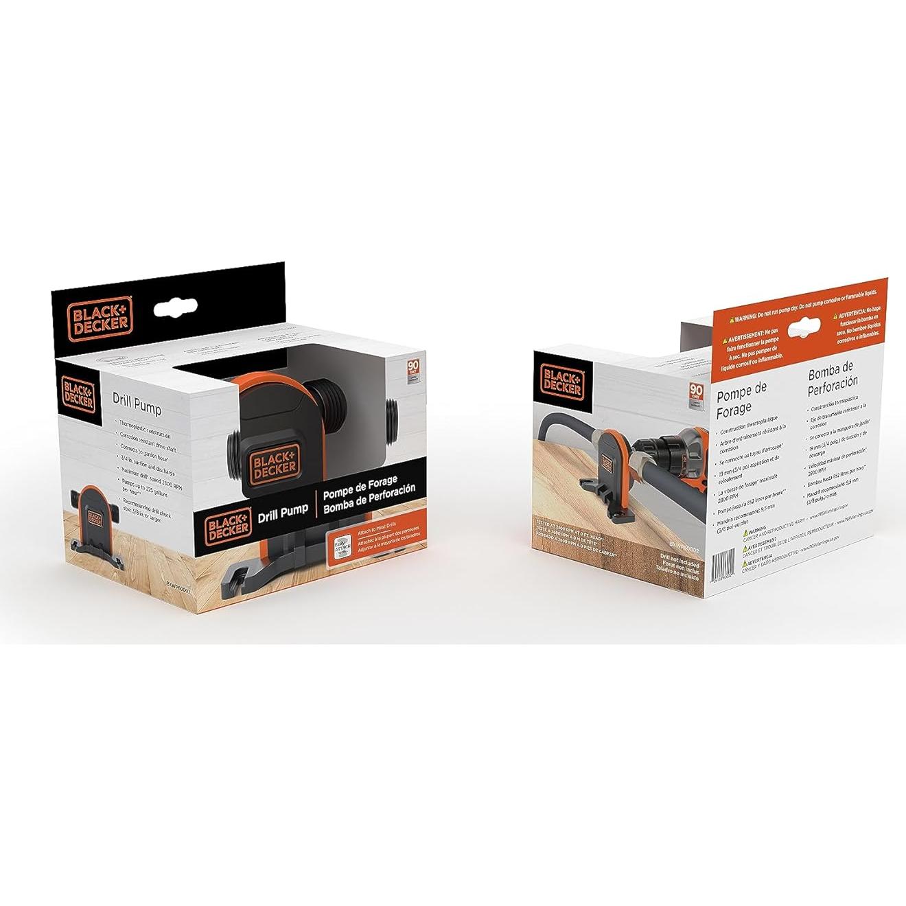 Bomba de Taladro Black+Decker BXWP60002 852L/h 13.7m