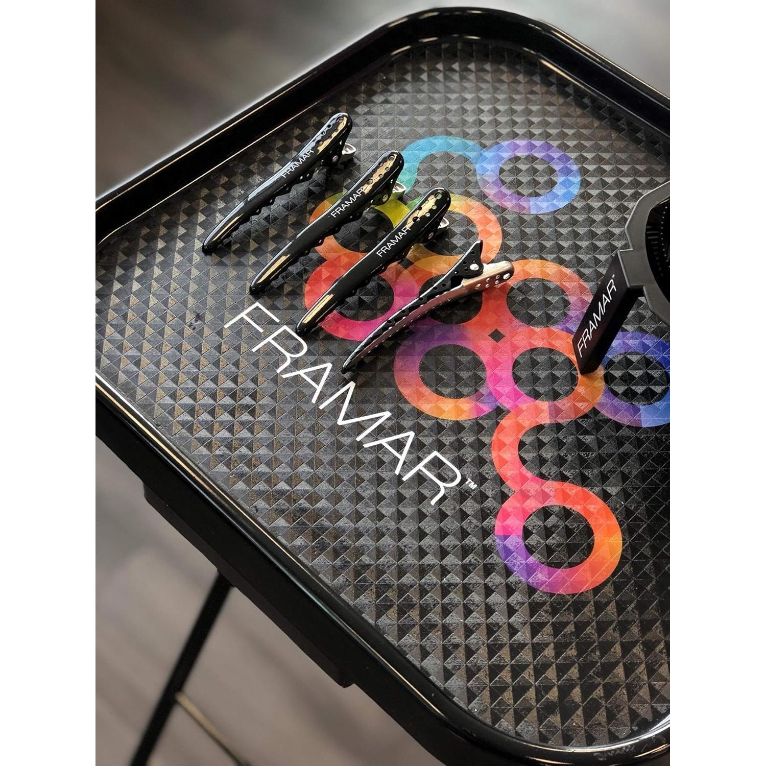 Clips para Cabello Framar Big Bite Negros - Paquete de 4