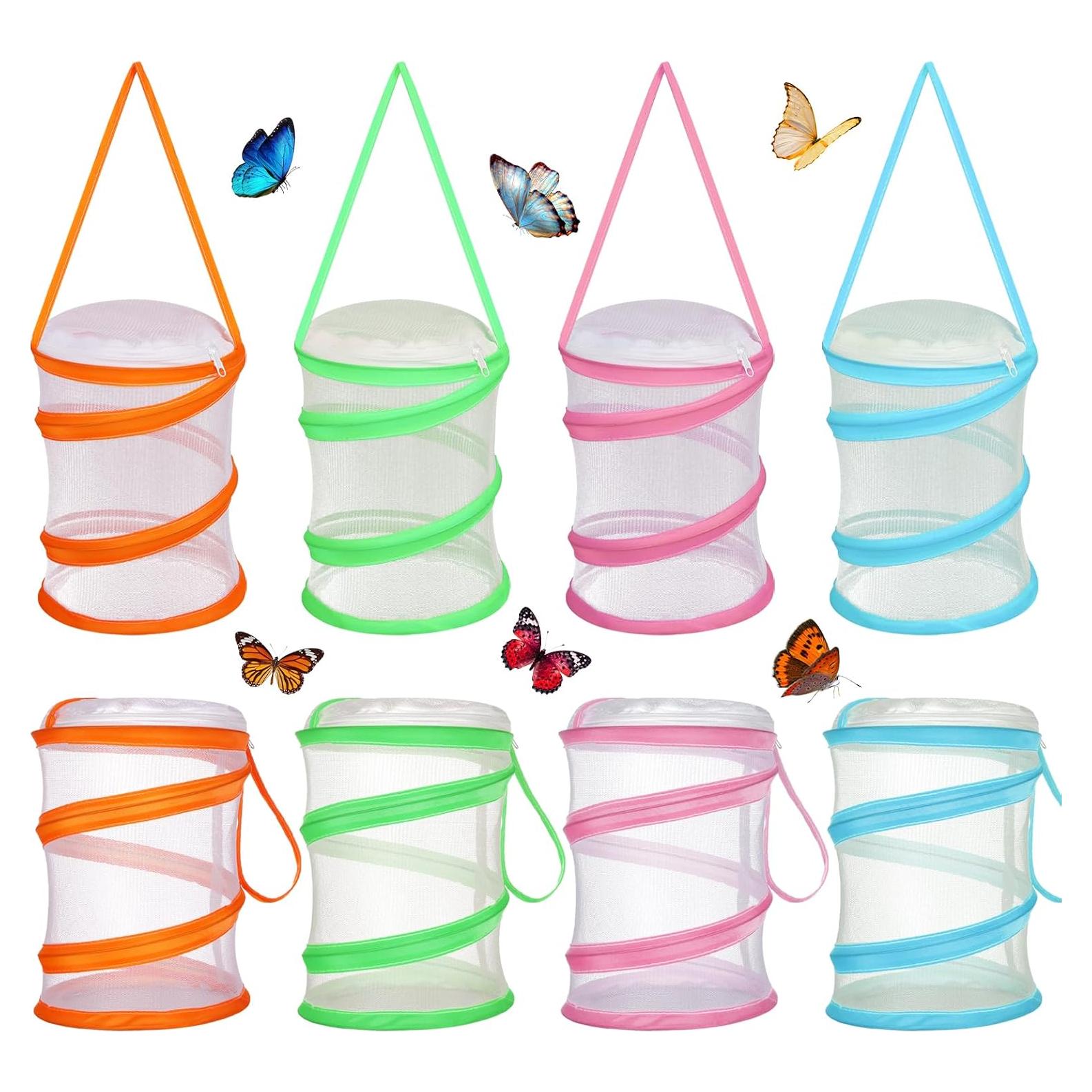 Kit de Crecimiento de Mariposas HongMengUS - 8 Jaulas Plegables
