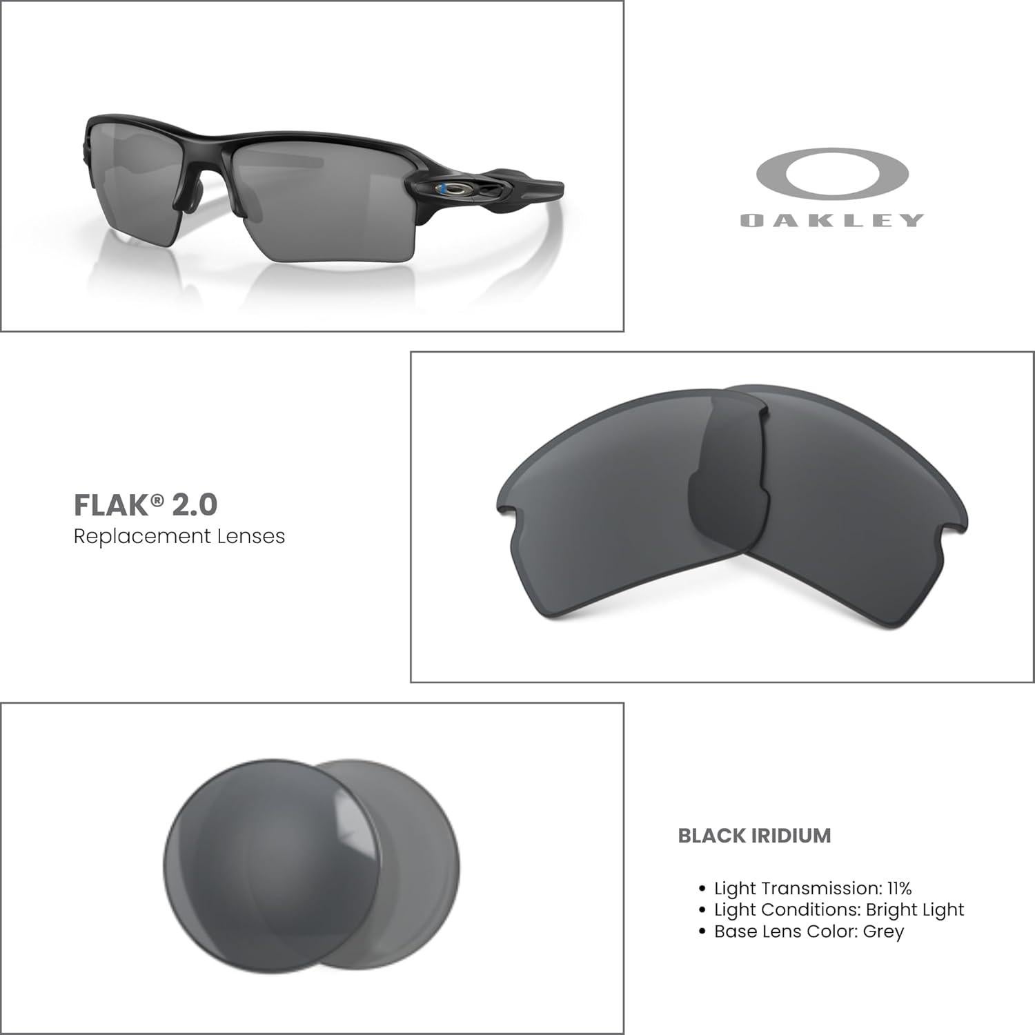 Lentes de Reemplazo Oakley Flak 2.0 OO9295 + Kit de Cuidado