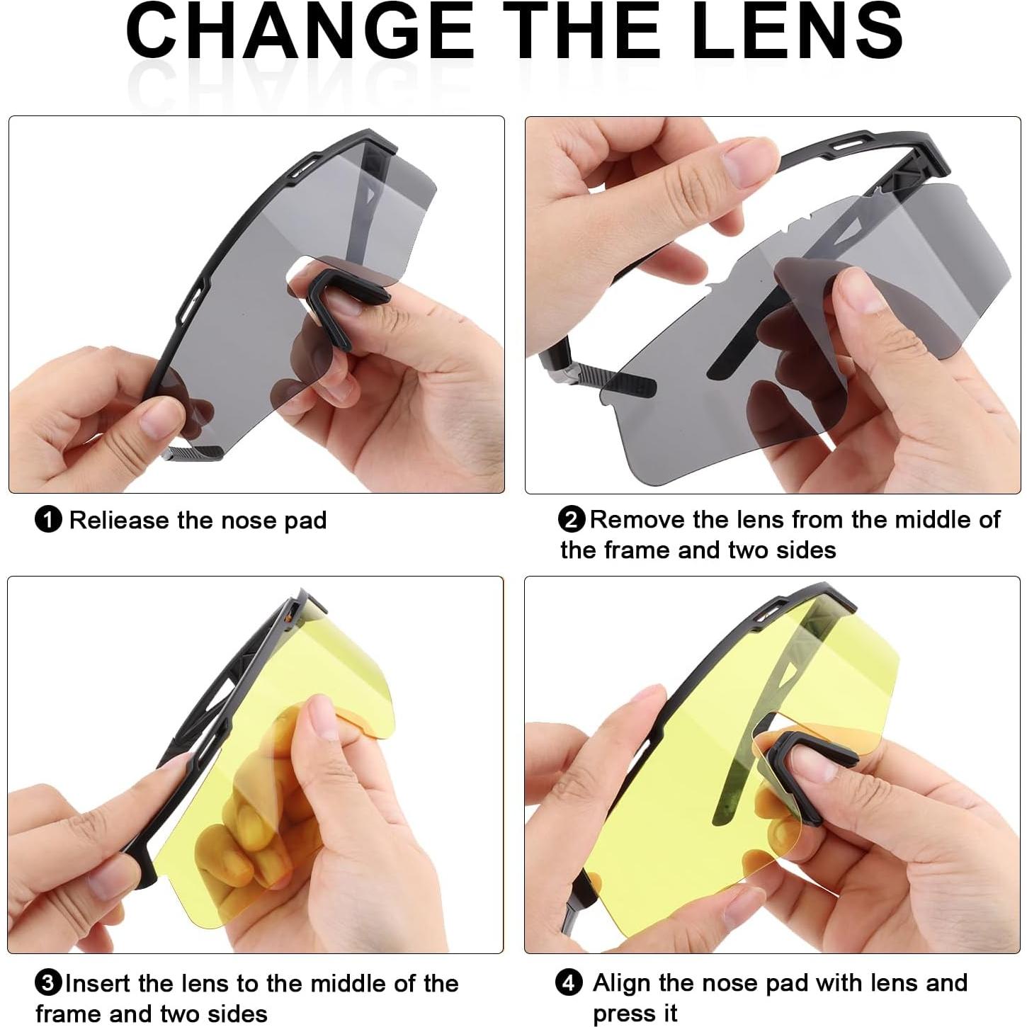 Gafas Tácticas Antivaho ToopMount con 3 Lentes Intercambiables