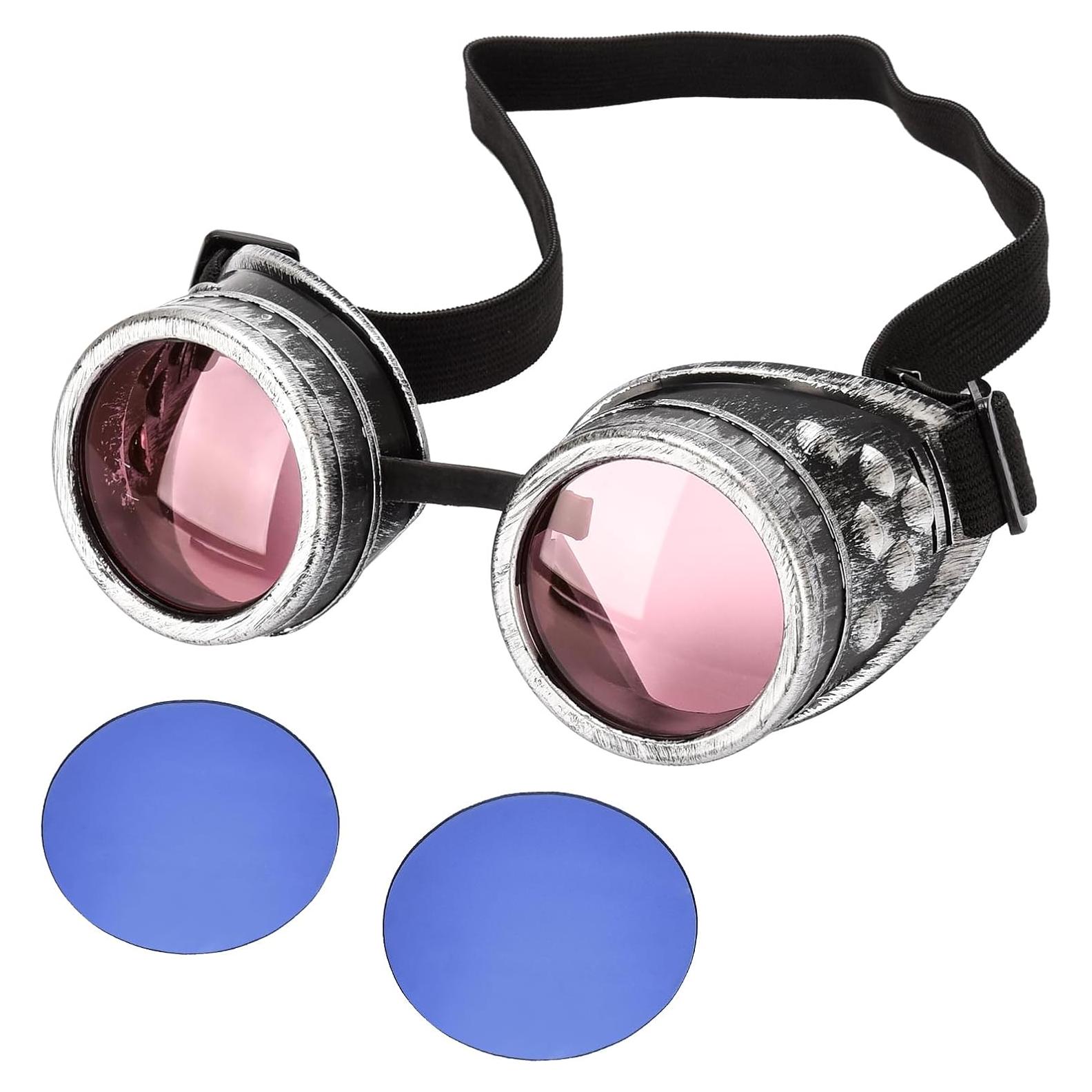 Gafas Steampunk SANGLE SOPFFY Vintage con Lentes Intercambiables