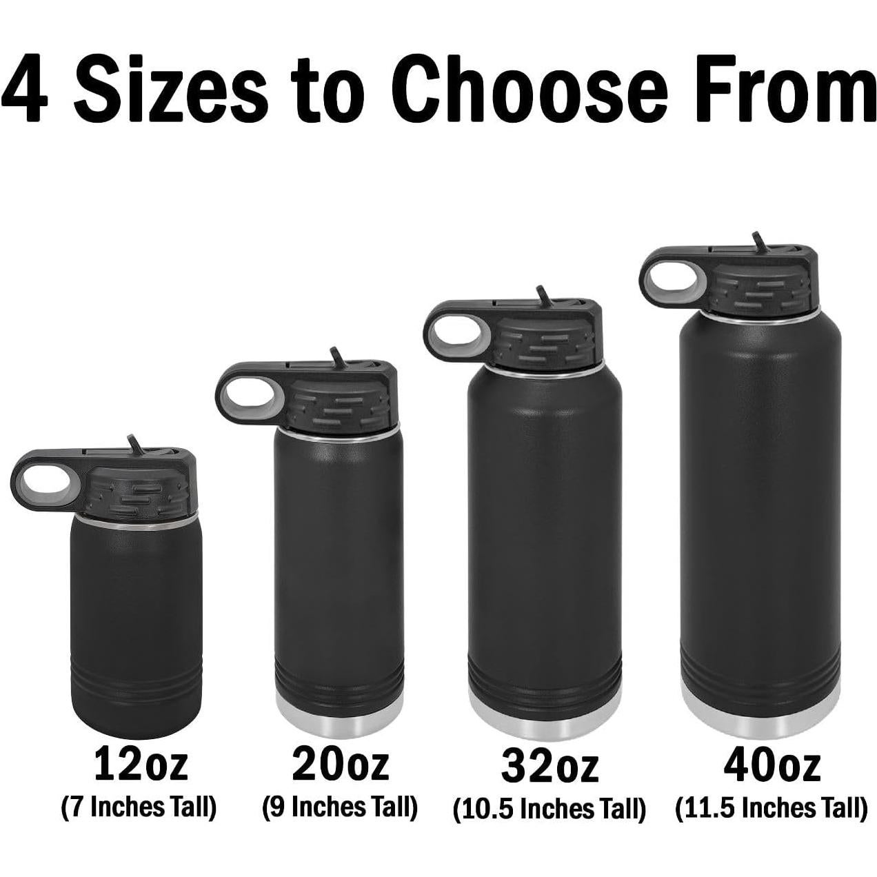 Botella de Agua Personalizada LaserGram 355ml Acero Inoxidable