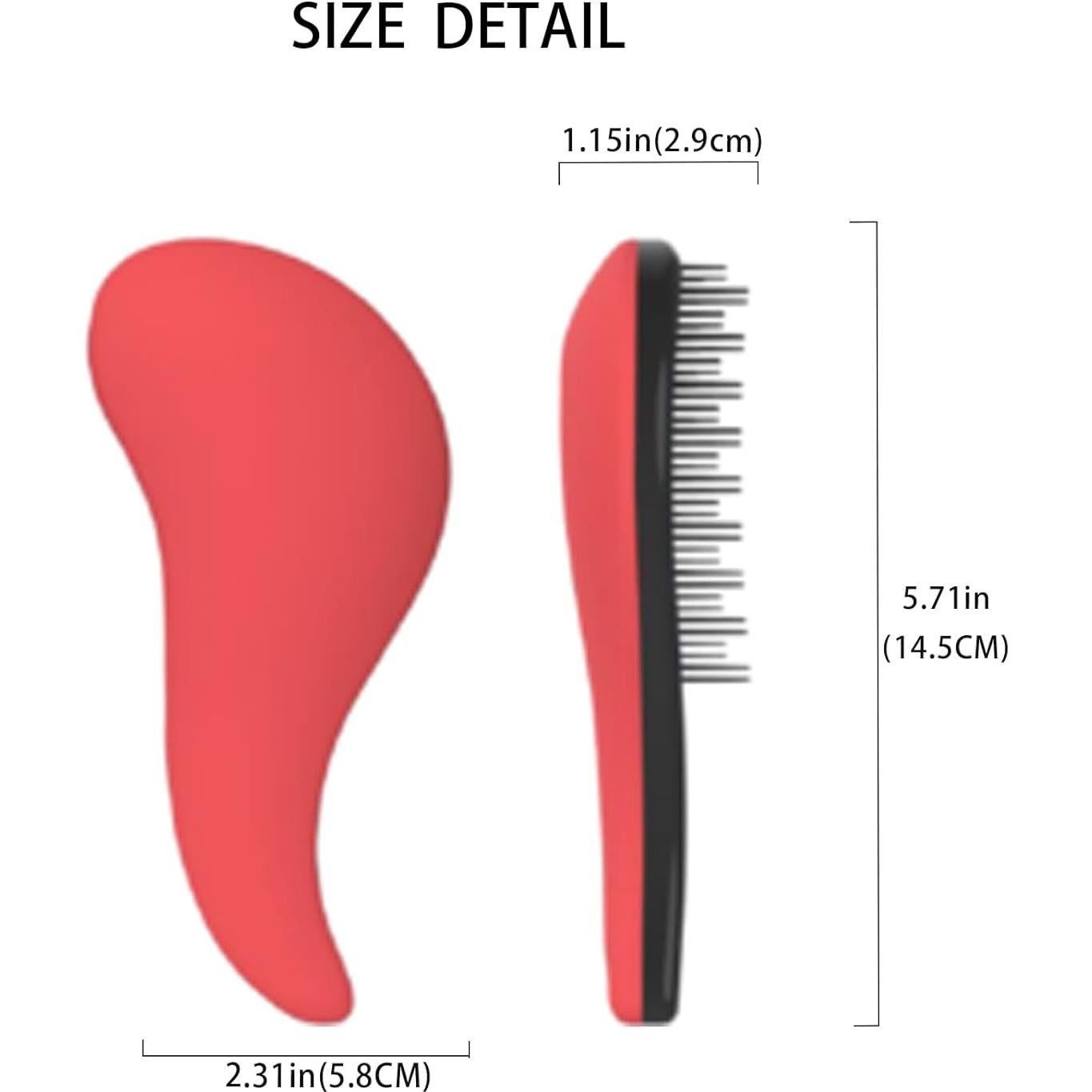 Cepillo Desenredante Ergonómico KISMETICS Pequeño Coral