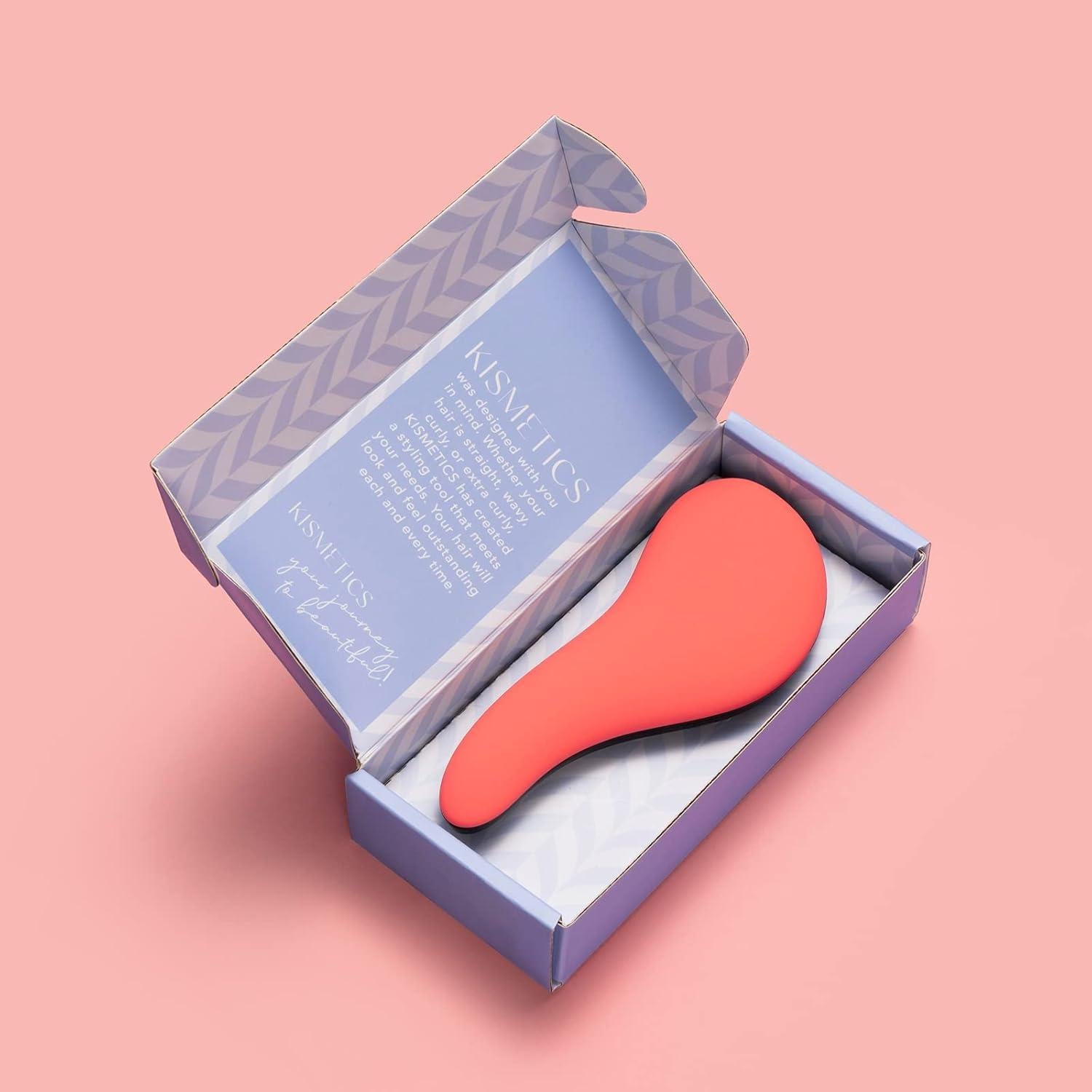 Cepillo Desenredante Ergonómico KISMETICS Pequeño Coral