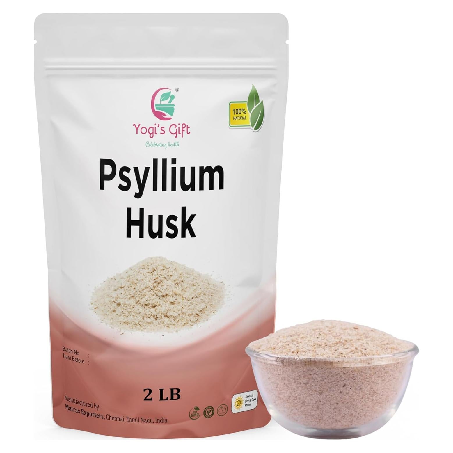 Cápsula de Psyllium Entera 0.83 kg Yogi's Gift - 100% Natural