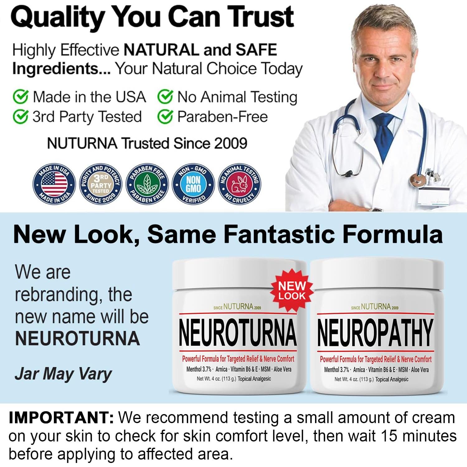 Crema Alivio Nervios Nuturna 85 g - Sin Parabenos, Natural