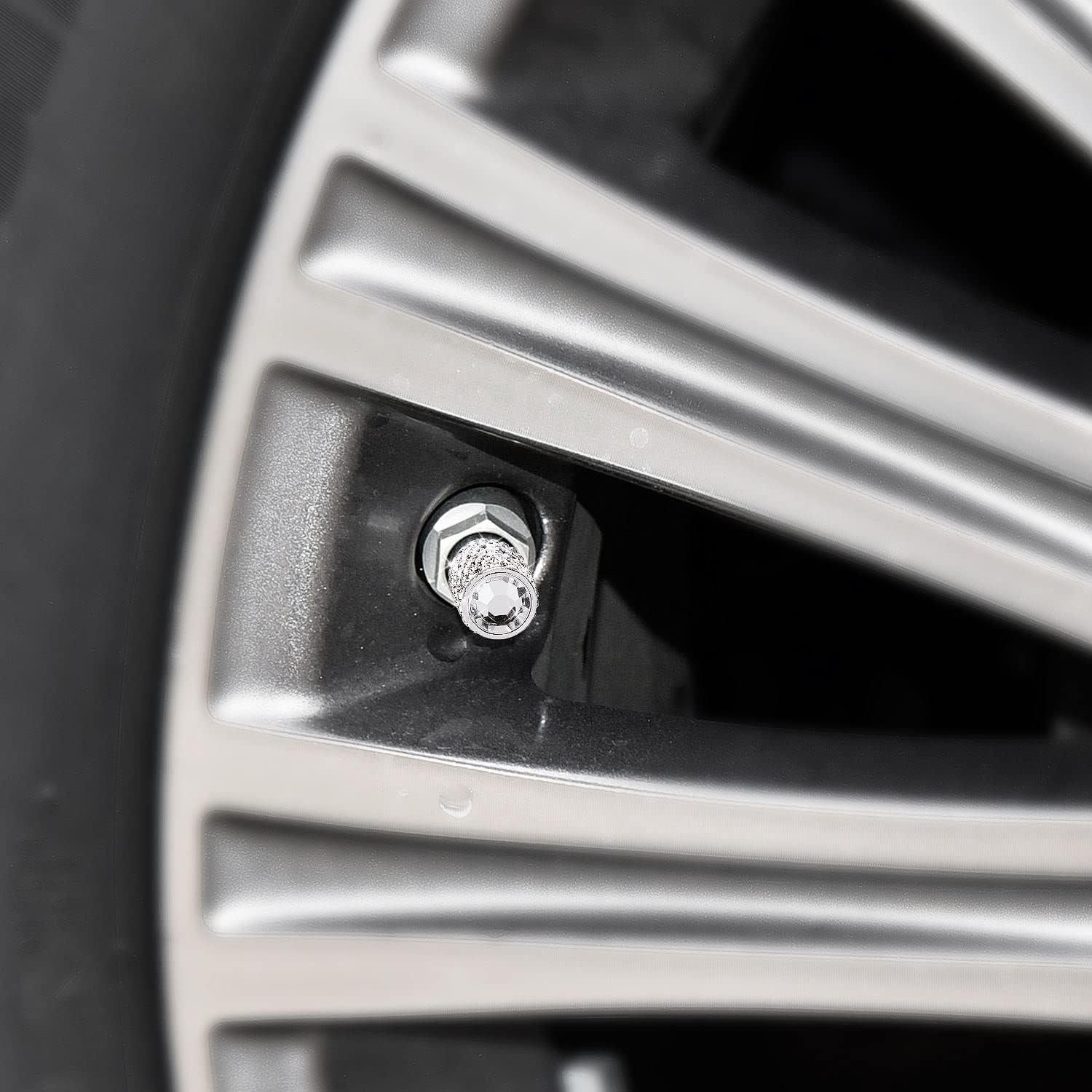 Tapas de Válvula de Neumático ToBeQueen Brillantes 4 Pzas