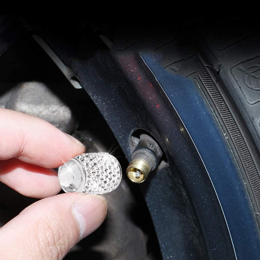 Tapas de Válvula de Neumático ToBeQueen Brillantes 4 Pzas