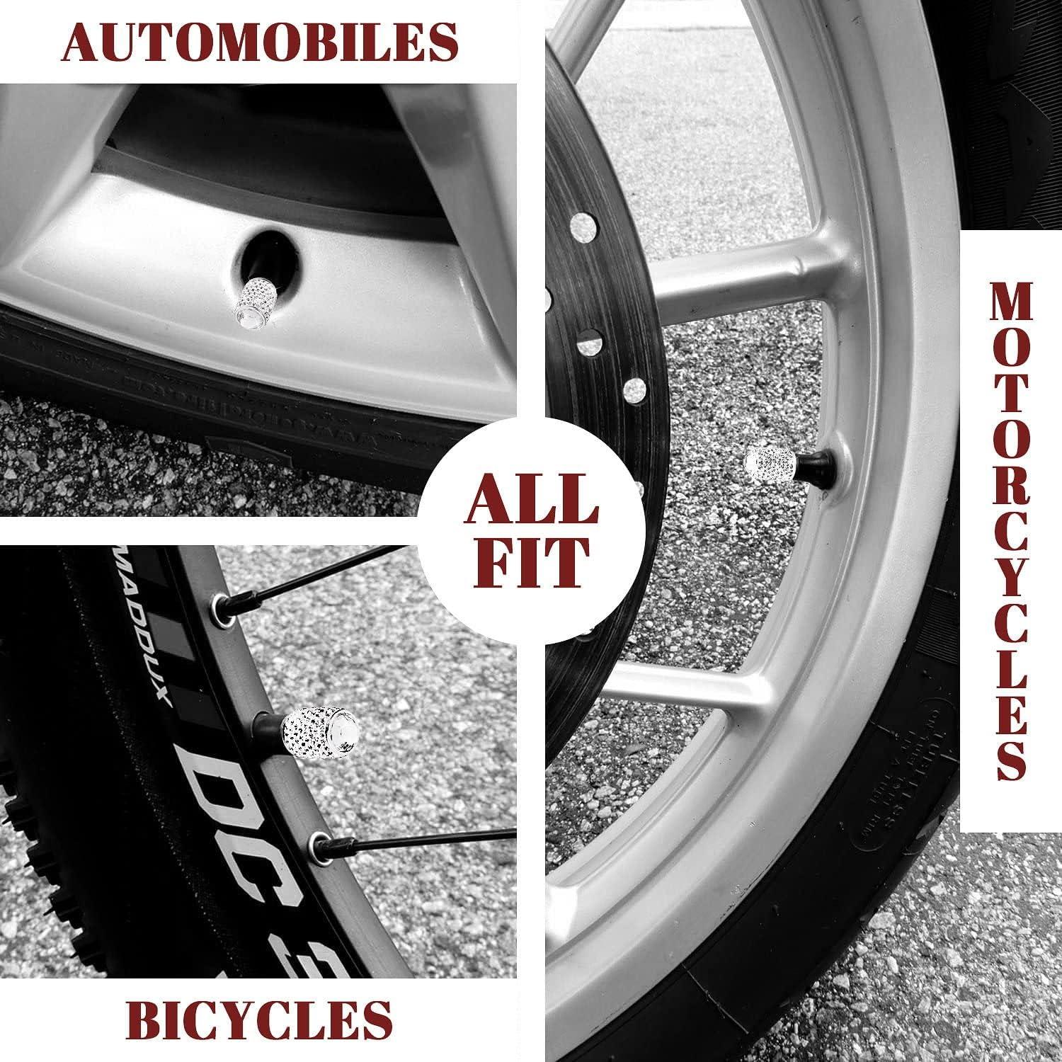 Tapas de Válvula de Neumático ToBeQueen Brillantes 4 Pzas