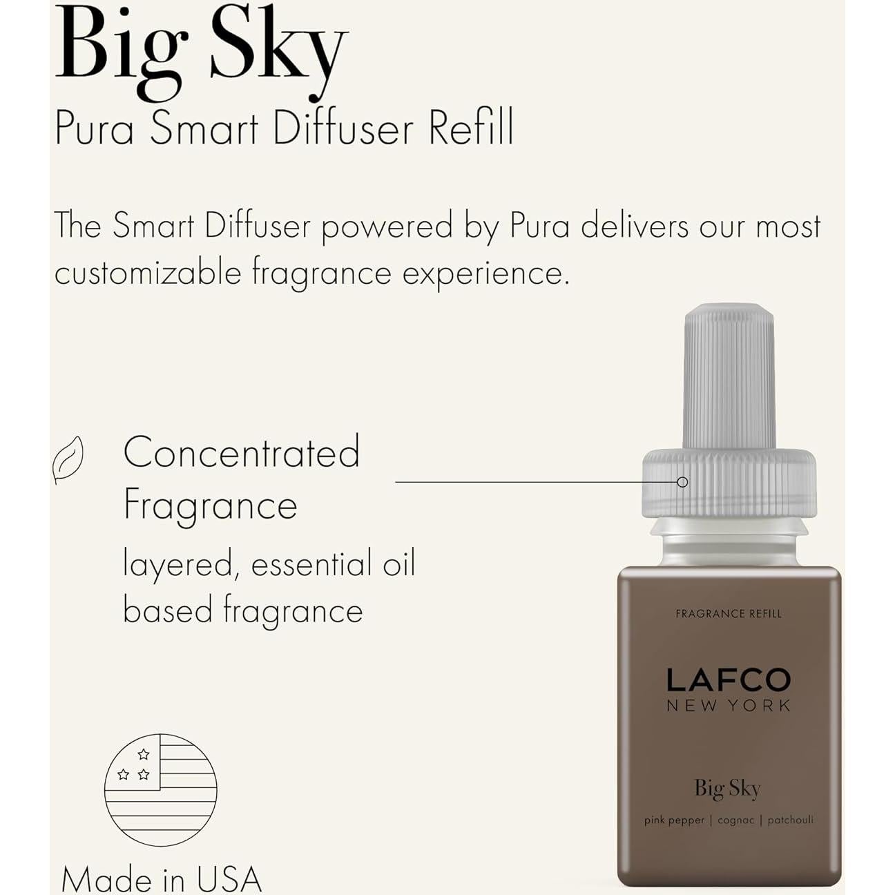 Recarga Fragancia Gran Cielo LAFCO Pura - Paquete de 2