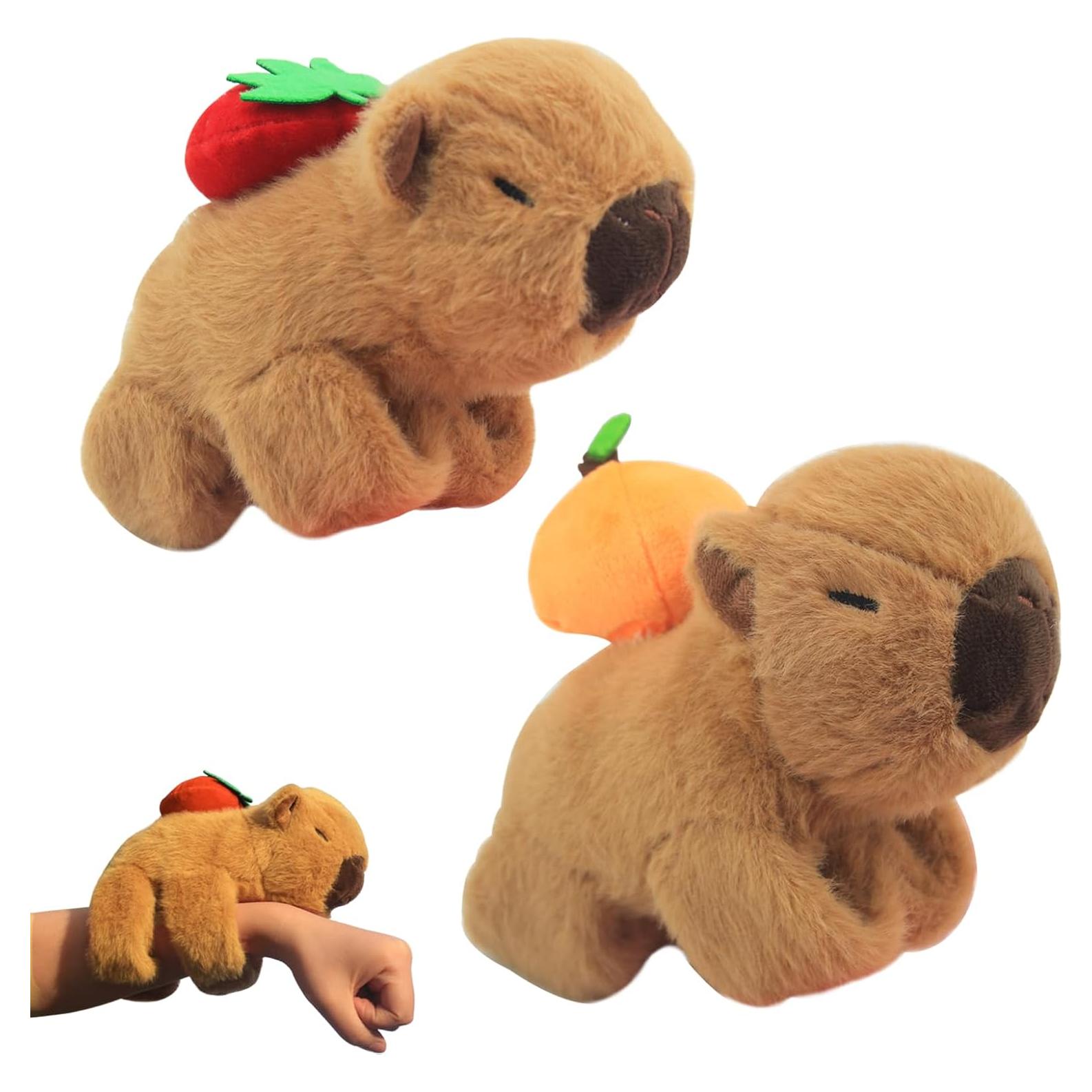 Pulseras de Peluche Capibara 2 Pcs para Niños - Regalo Cumpleaños