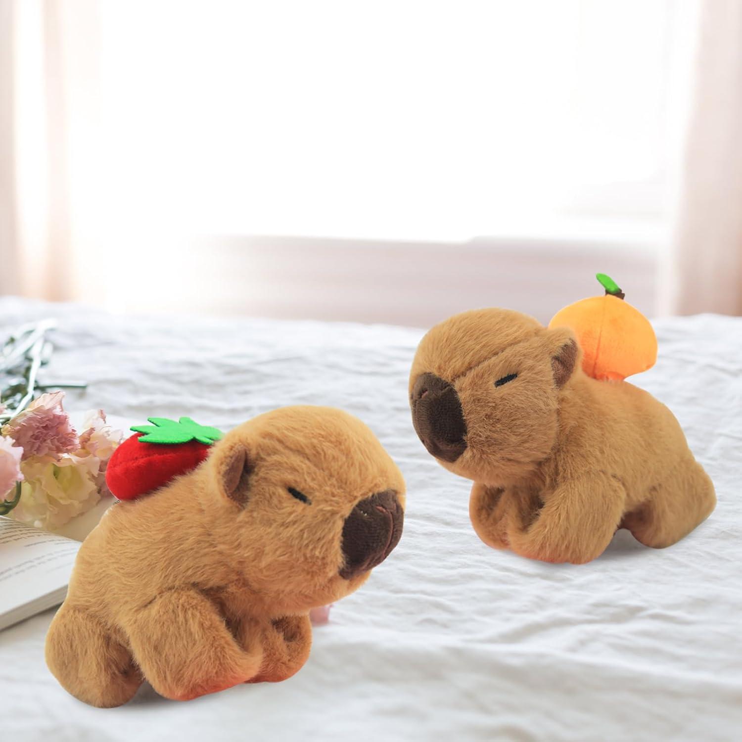 Pulseras de Peluche Capibara 2 Pcs para Niños - Regalo Cumpleaños