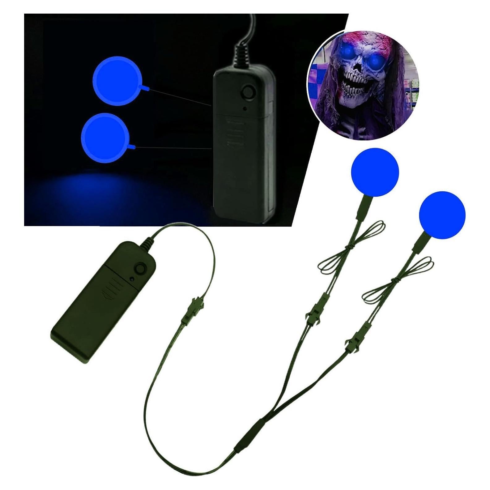 Luces Oculares Electroluminiscentes Ourbest para Cosplay Azul S