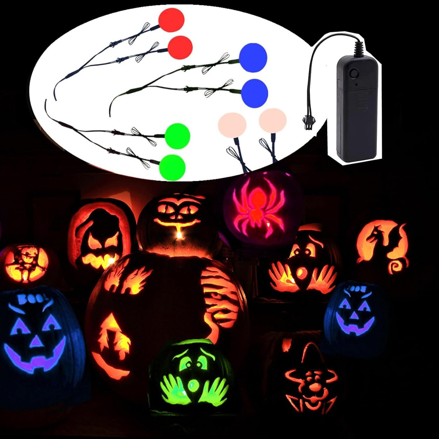 Luces Oculares Electroluminiscentes Ourbest para Cosplay Azul S