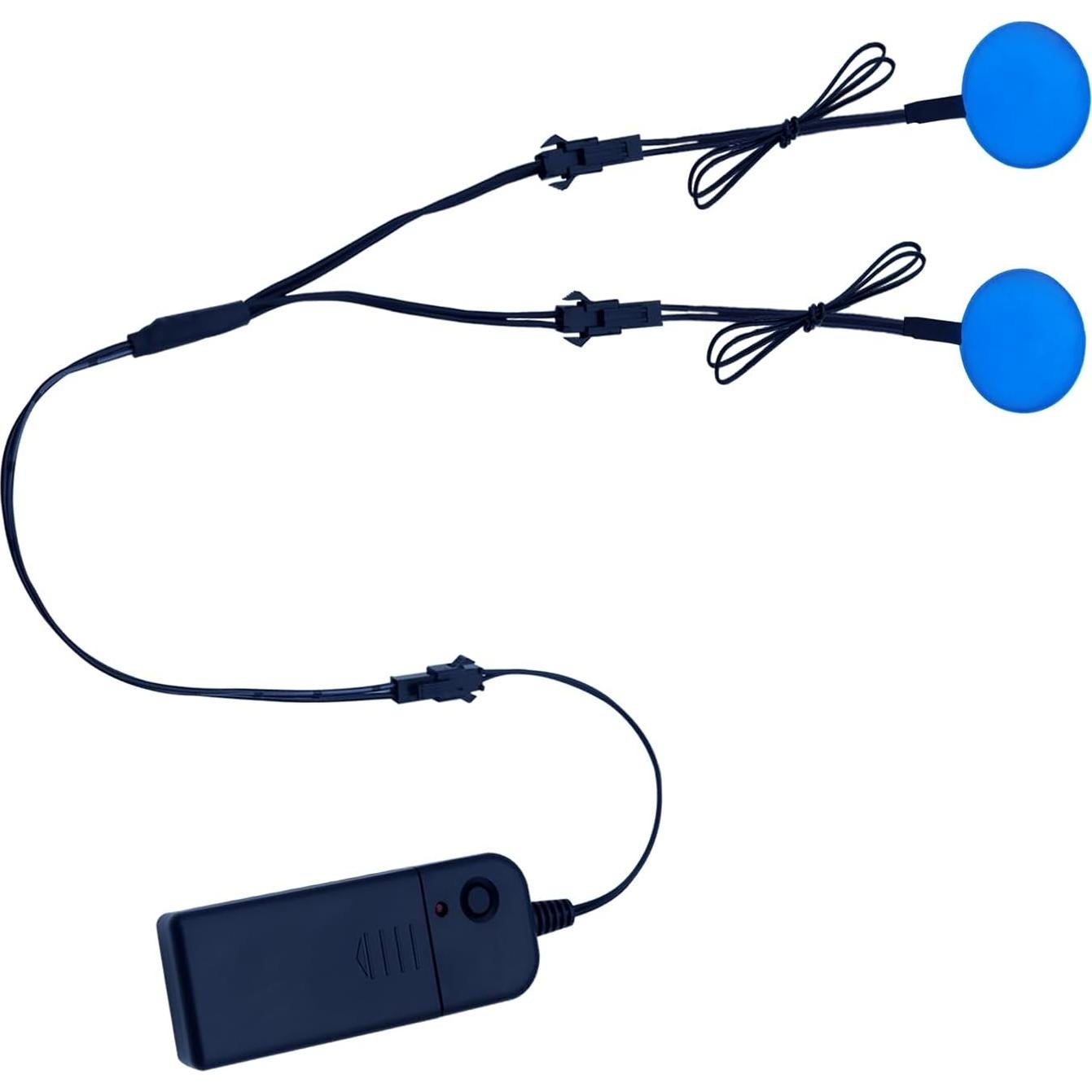Luces Oculares Electroluminiscentes Ourbest para Cosplay Azul S