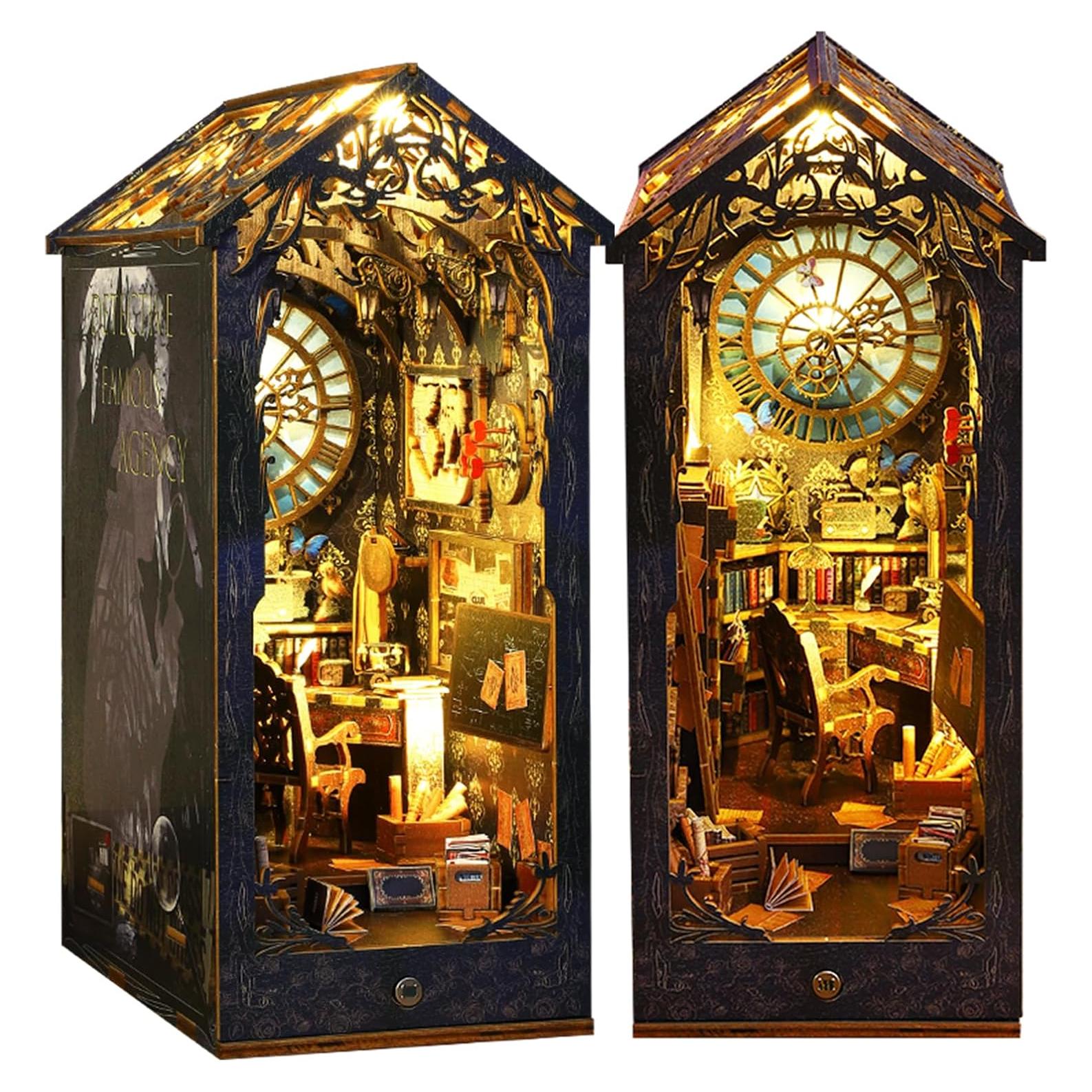 Kit de Rincón de Libros DIY Shylamb - Casa de Muñecas con LED