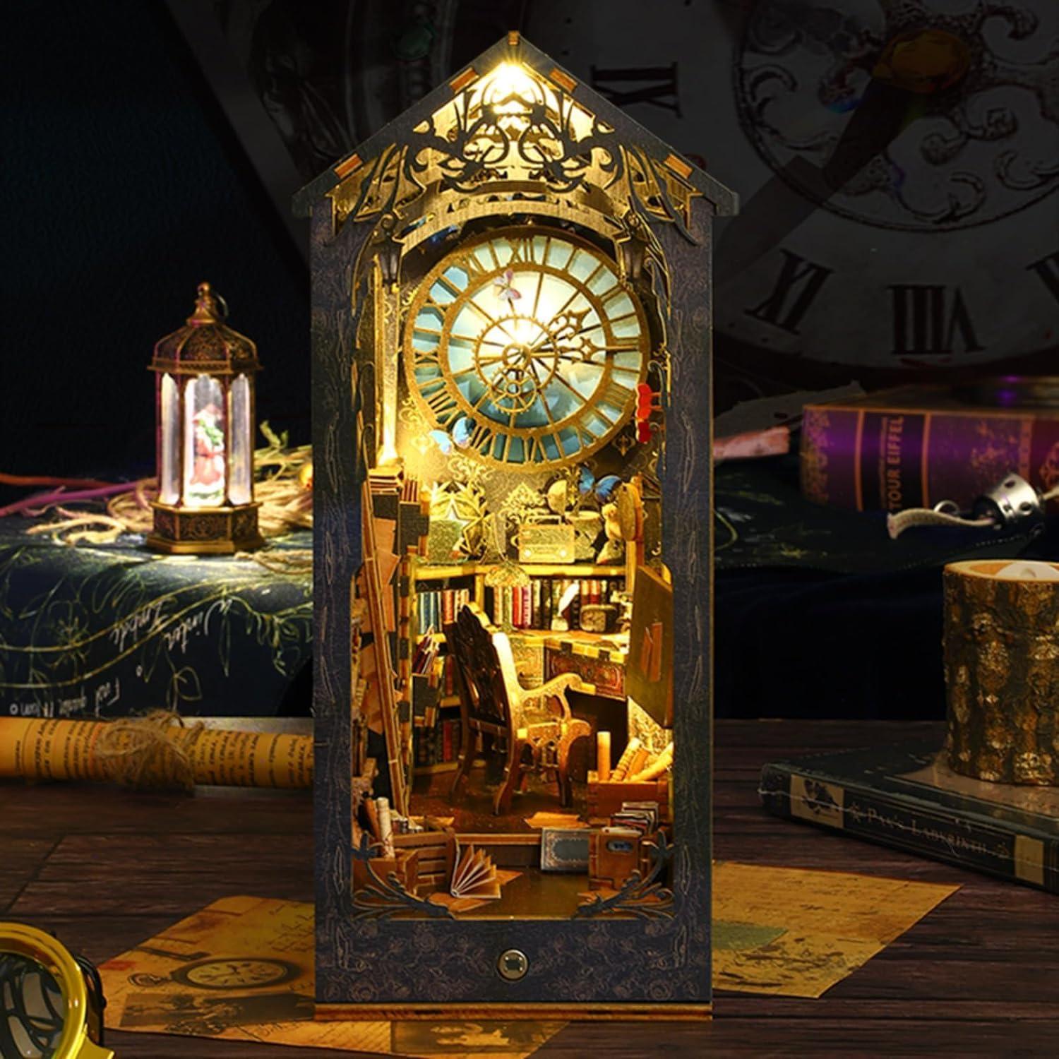 Kit de Rincón de Libros DIY Shylamb - Casa de Muñecas con LED