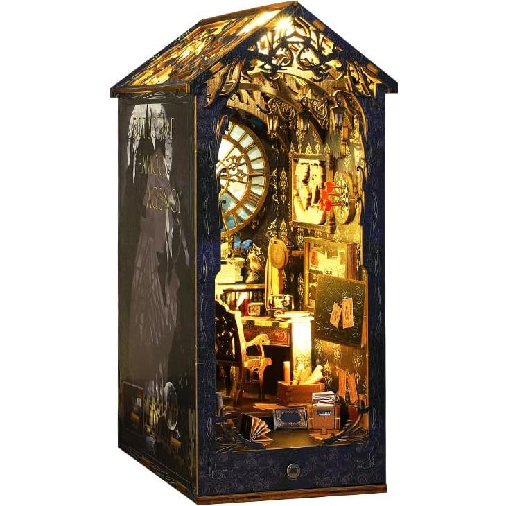 Kit de Rincón de Libros DIY Shylamb - Casa de Muñecas con LED