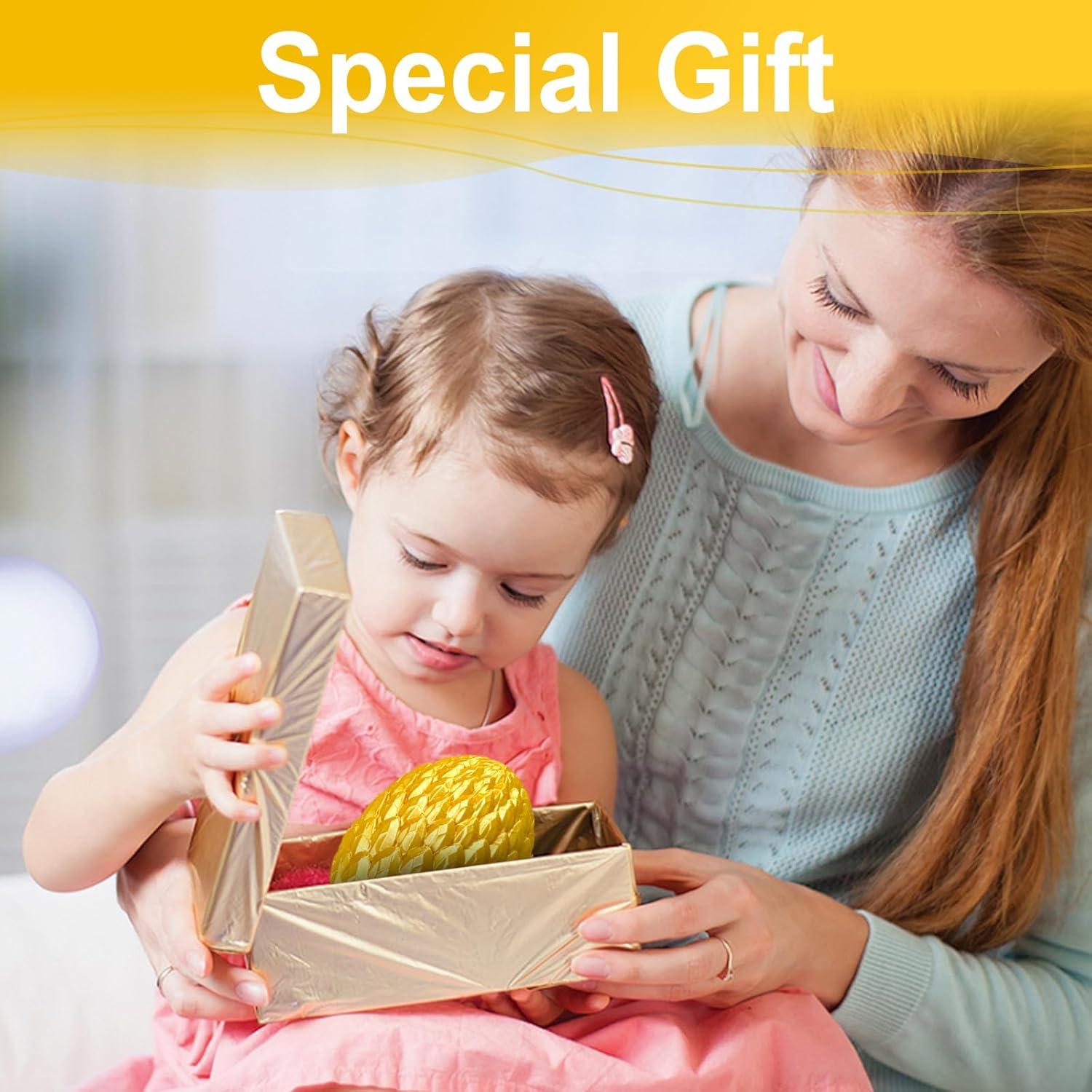 Huevo de Dragón de Piedra Preciosa Flavery 30 cm Oro